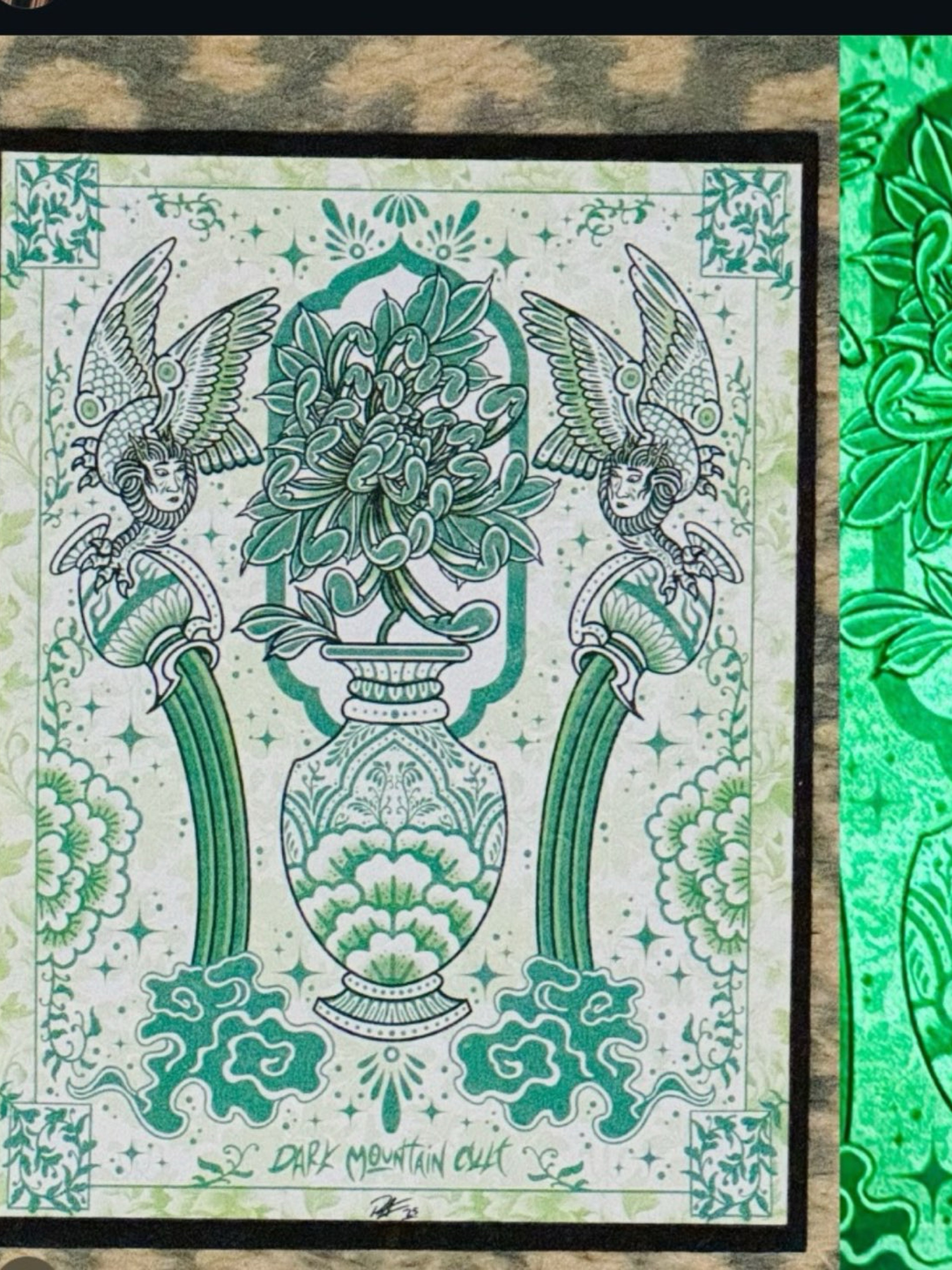 Dark Mountain Cult Green Porcelain Moodmat LTD 15 image 0