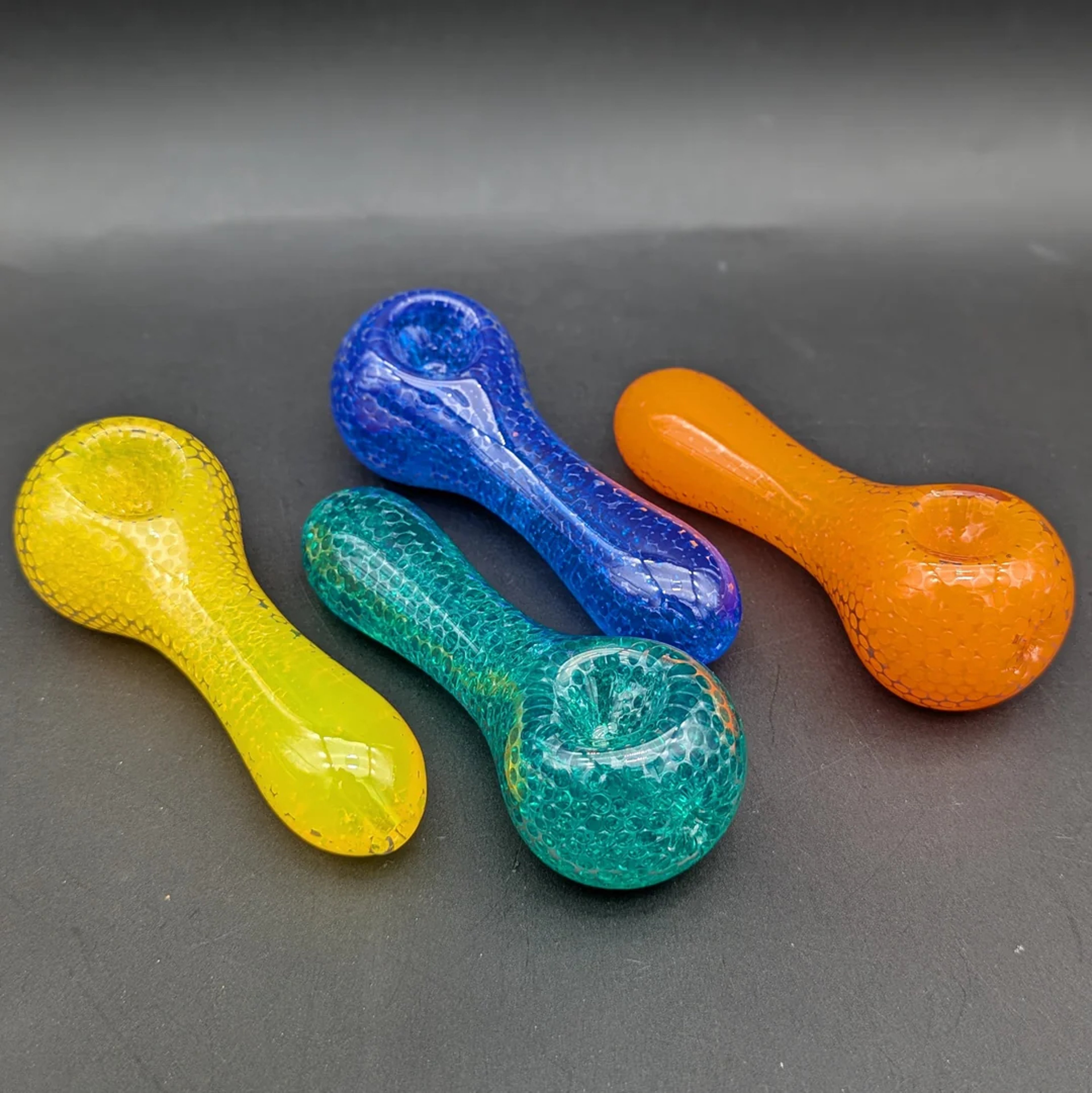 4.5" GLYCERIN ORB SPOON PIPES image 0