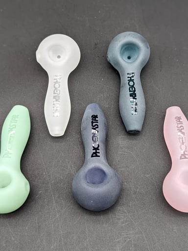 Preview pic of PHOENIX SANDBLASTED 4" SPOON PIPE