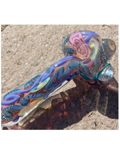 Preview pic of Inside Out Handblown Glass Pipe