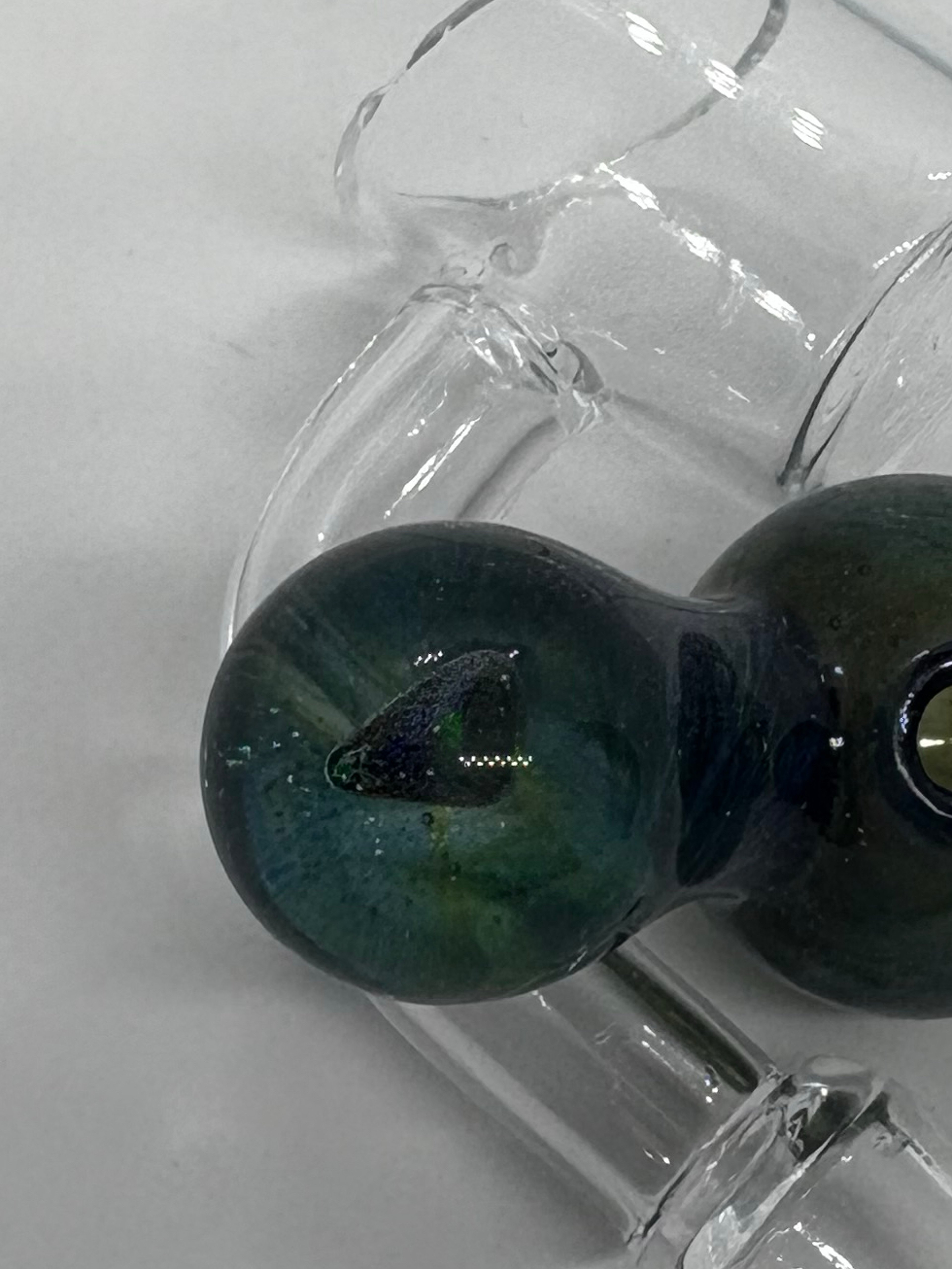 Handblown Bubble Cap with Gemstone image 0