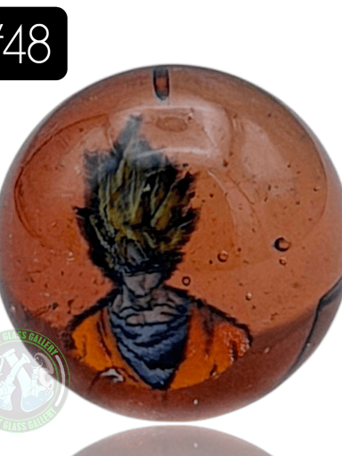 Preview pic of Keys Glass - Marble #48 (Goku - Dragonball Z)