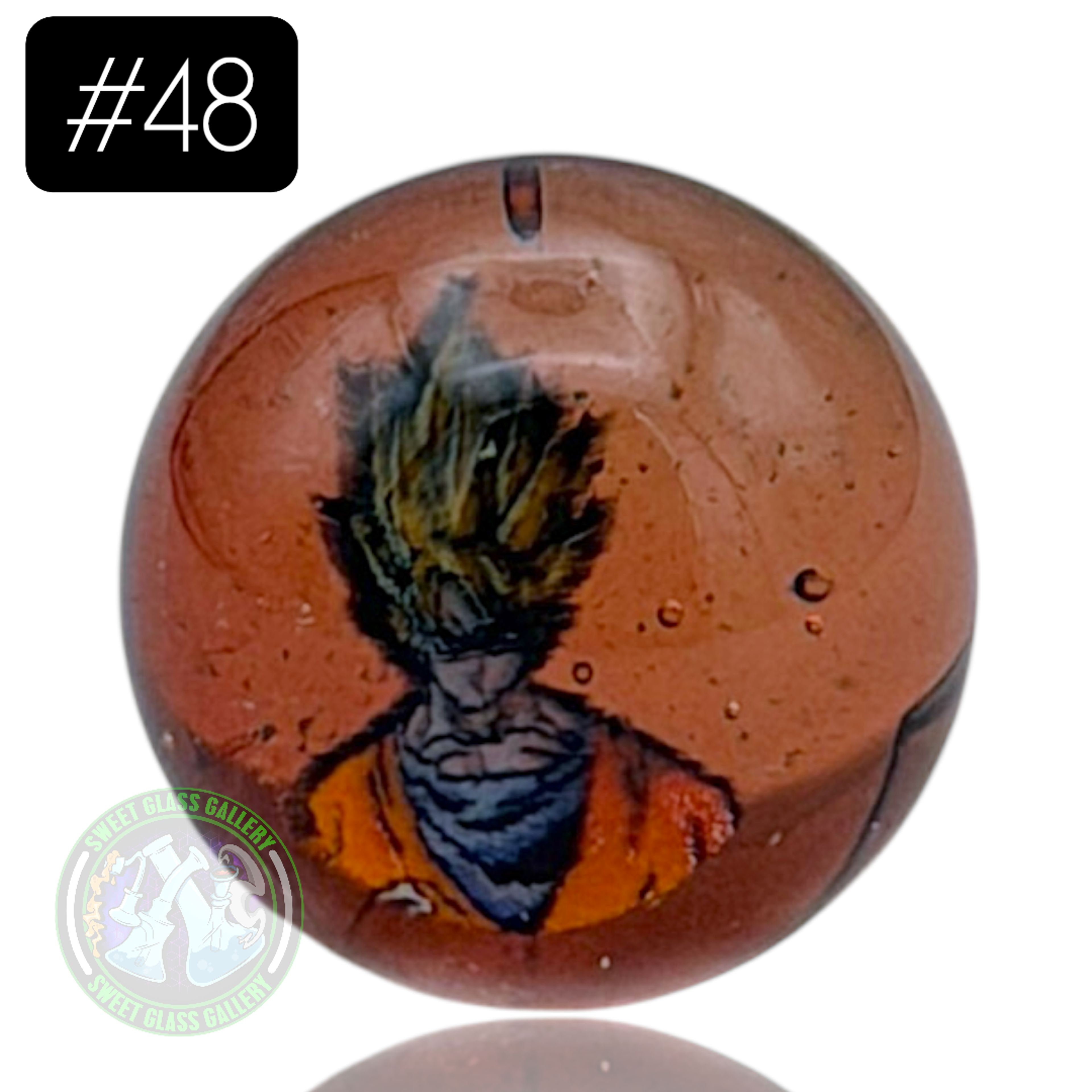 Preview pic of Keys Glass - Marble #48 (Goku - Dragonball Z)