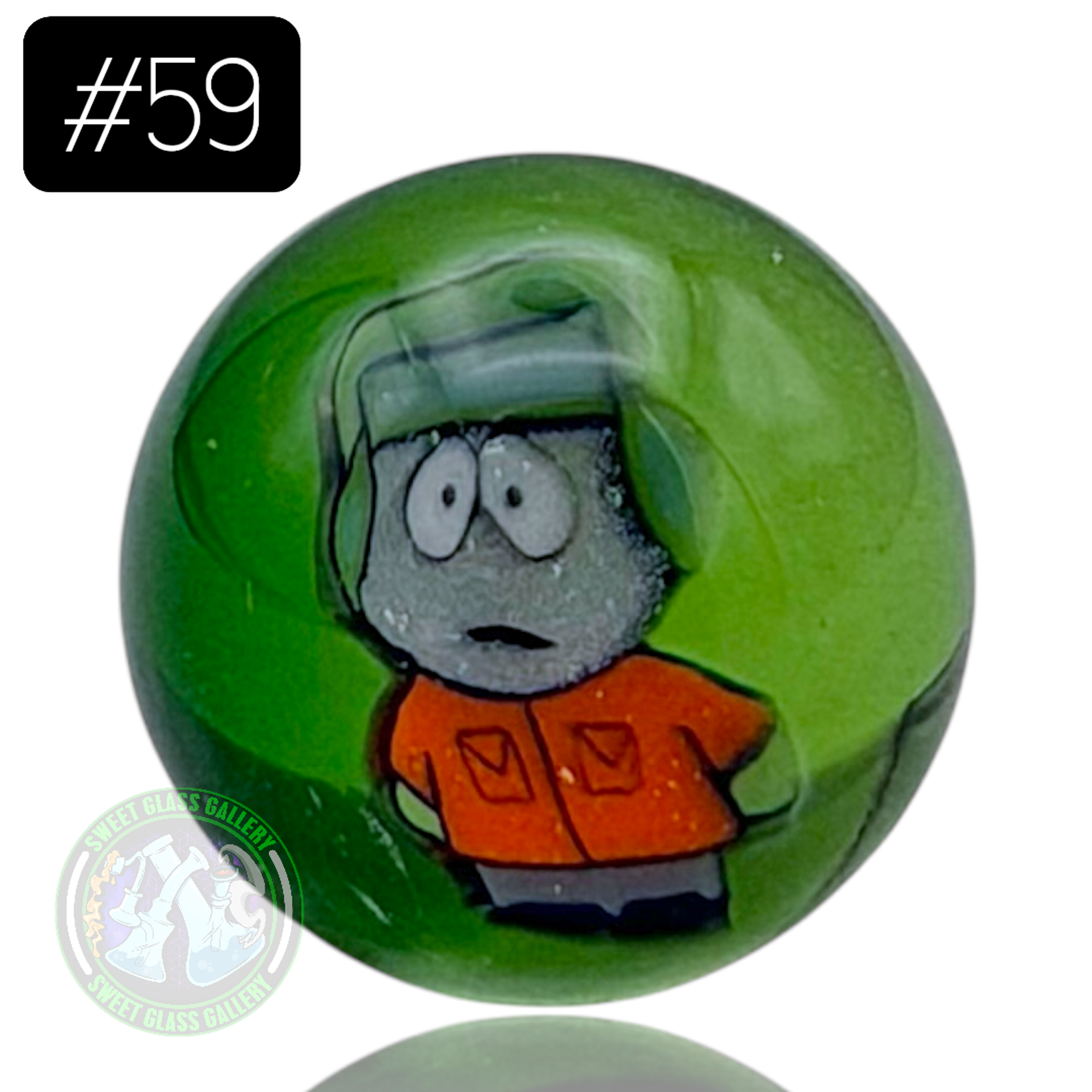 Preview pic of Keys Glass - Marble #59 (Kyle - South Park)