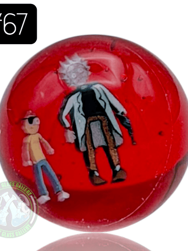 Preview pic of Keys Glass - Marble #67 (Rick & Morty)