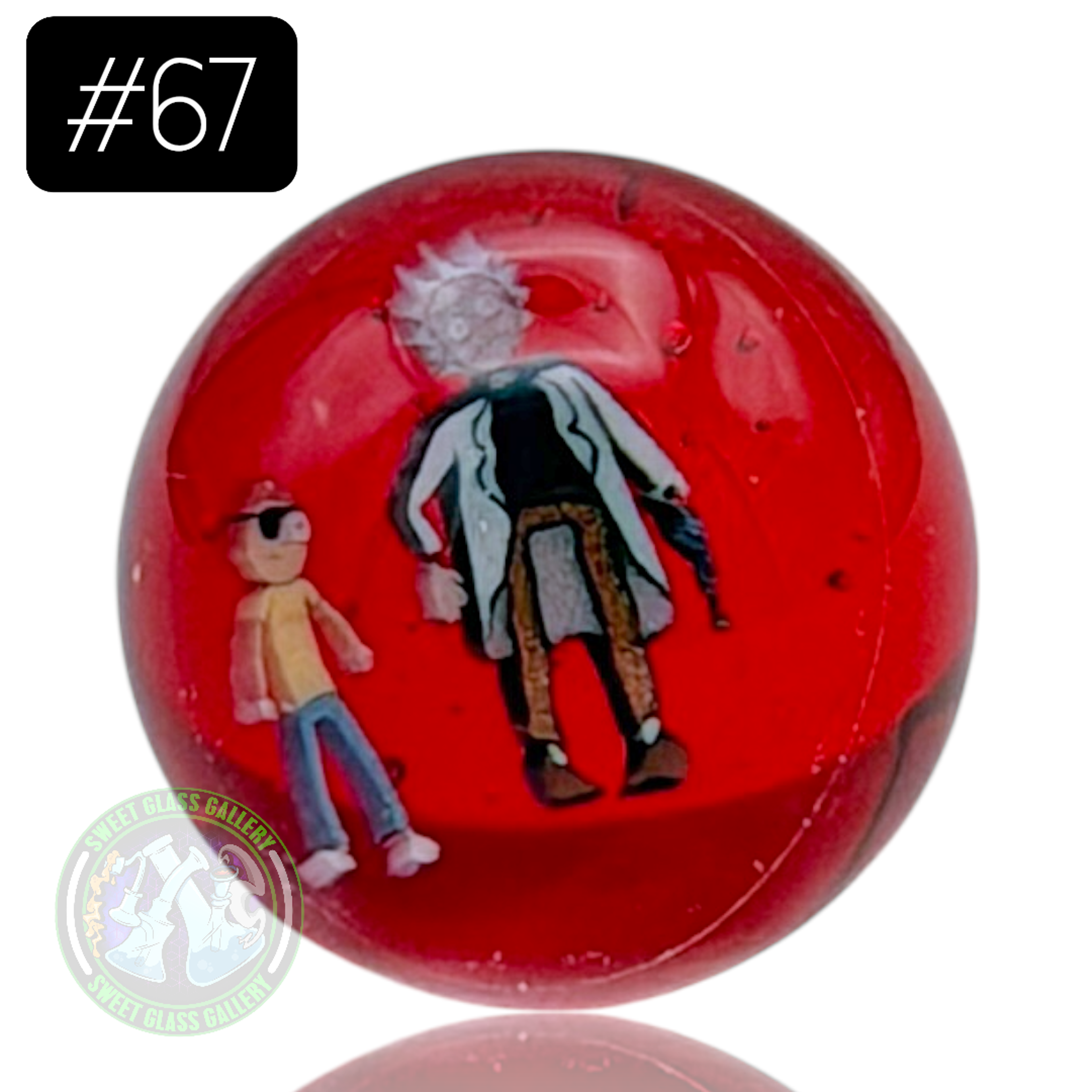 Keys Glass - Marble #67 (Rick & Morty) image 0