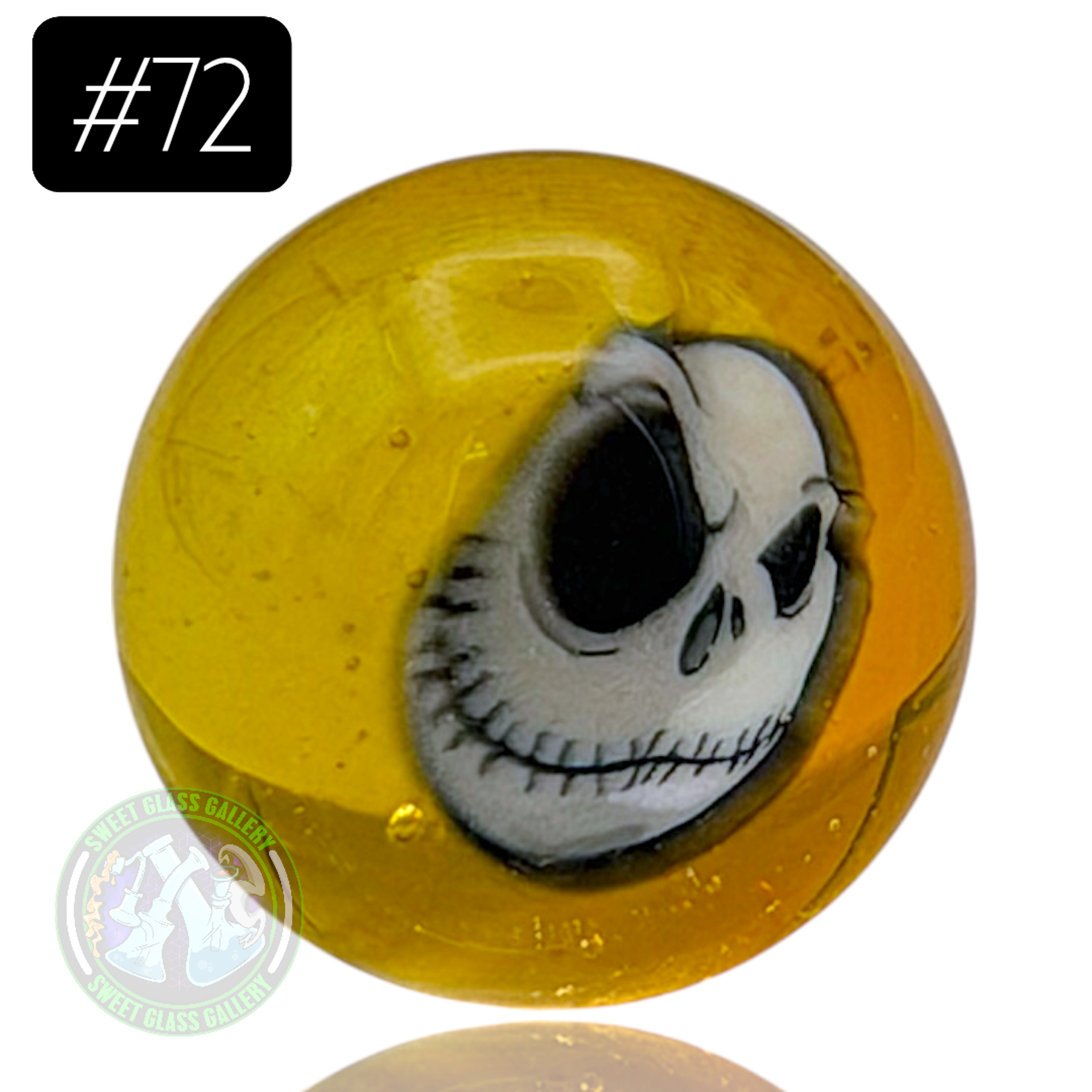 Keys Glass - Marble #72 (Jack Skeleton - The Nightmare Before Christmas) image 0