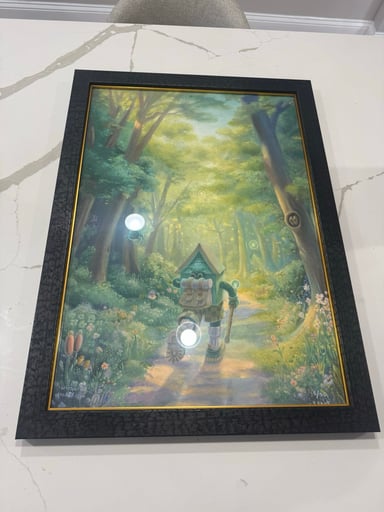 Preview pic of On the leans leansy woods scene 13/30 professionally framed