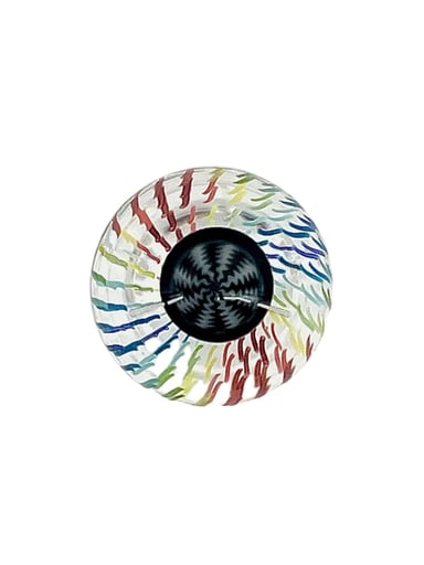 Preview pic of Jared Wetmore Rainbow Wig Wag Millefiori Marble