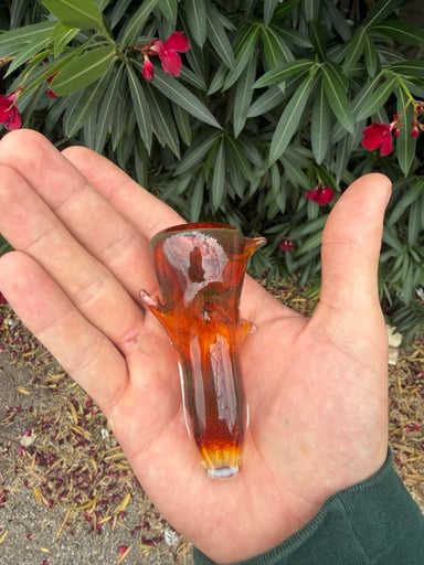 Preview pic of Double amber purple chillum