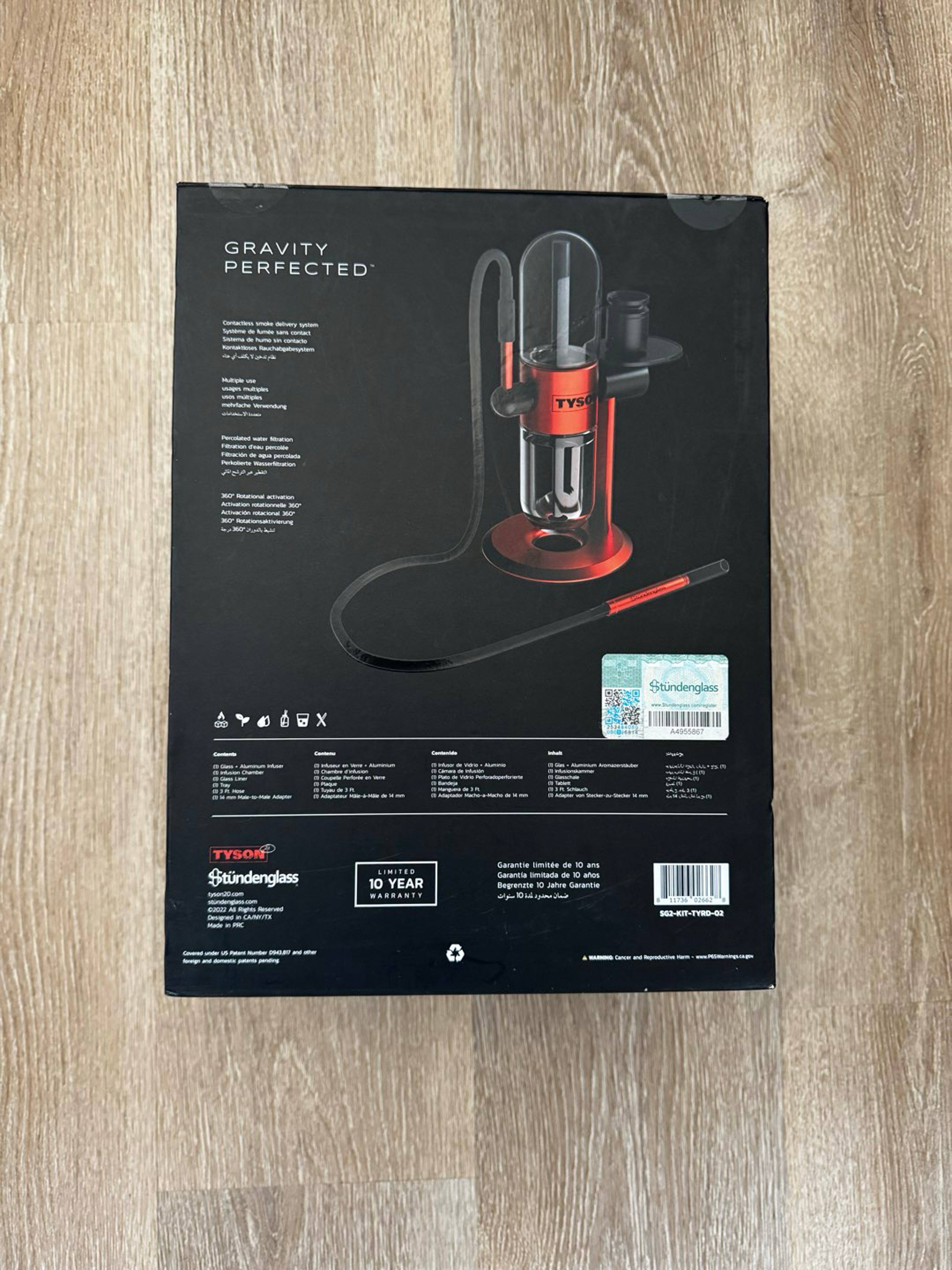 Preview pic of Authentic Studenglass x Tyson 2.0 - Gravity Bong/infuser