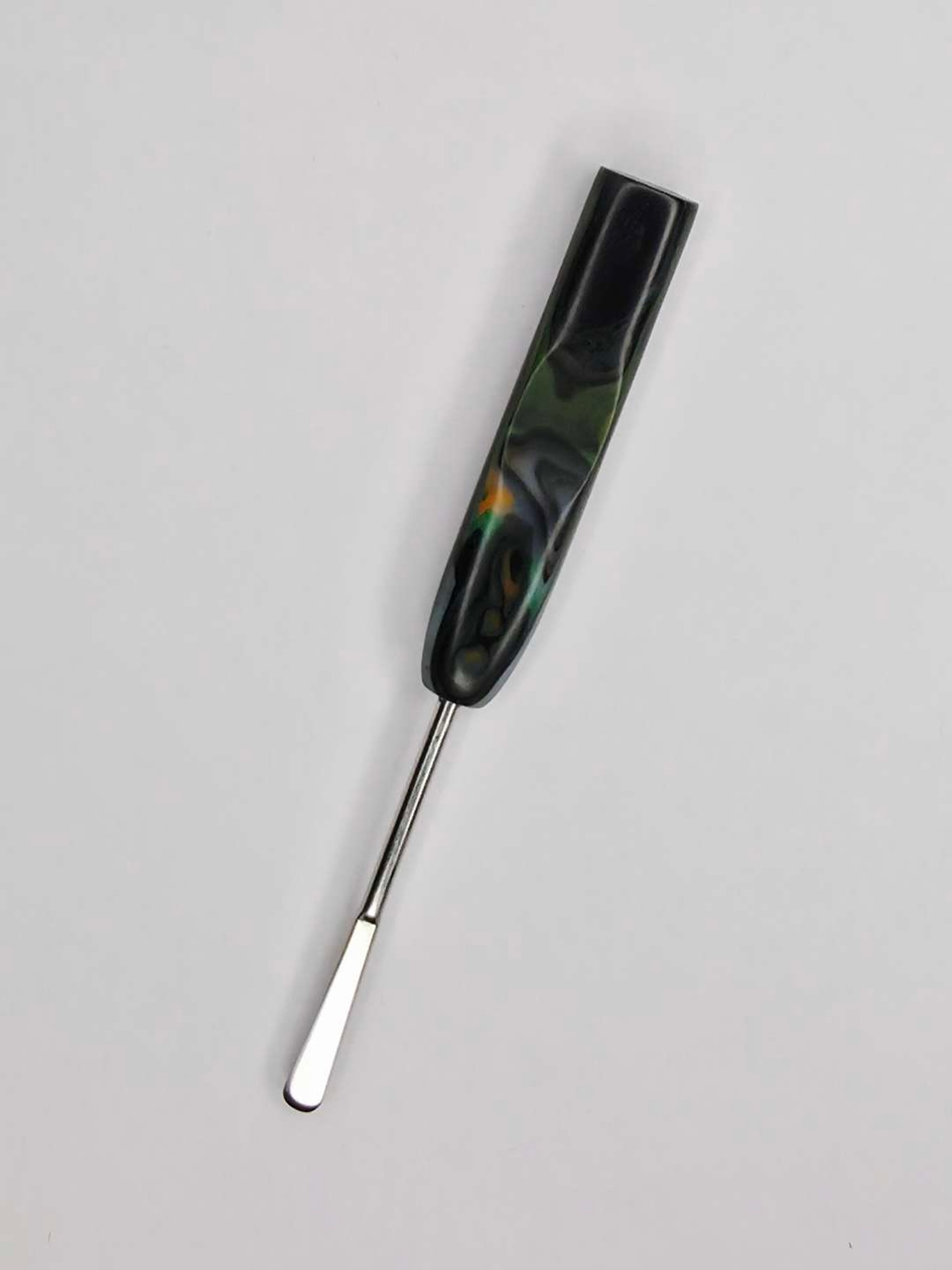 Camo Phantom Handmade Tool | Stainless Steel Wax Carving Tool | Custom Recycled Plastic Handle | Unique Gift | The Mellow Box image 0