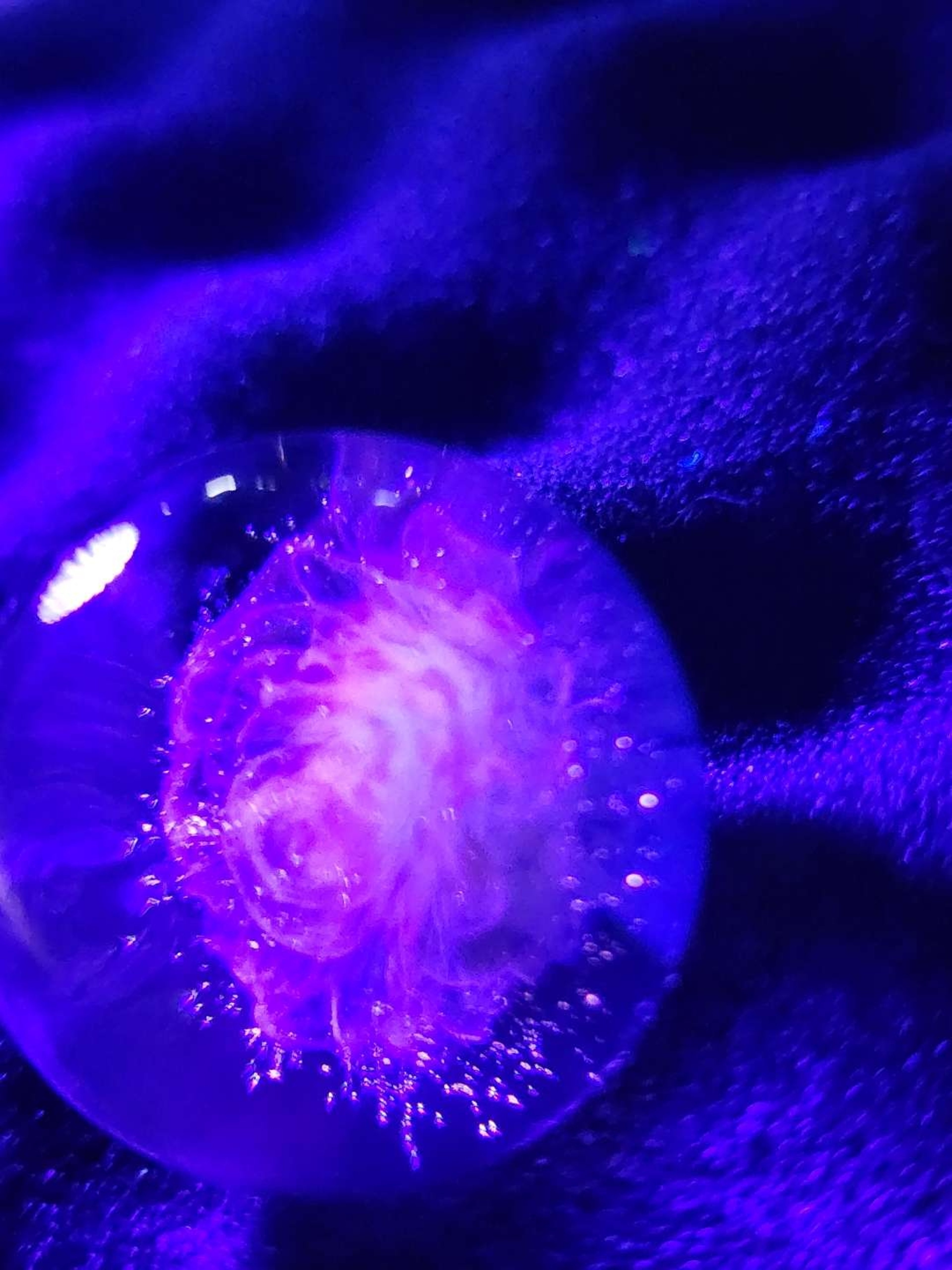 Preview pic of 1 inch uv flower compression marble
