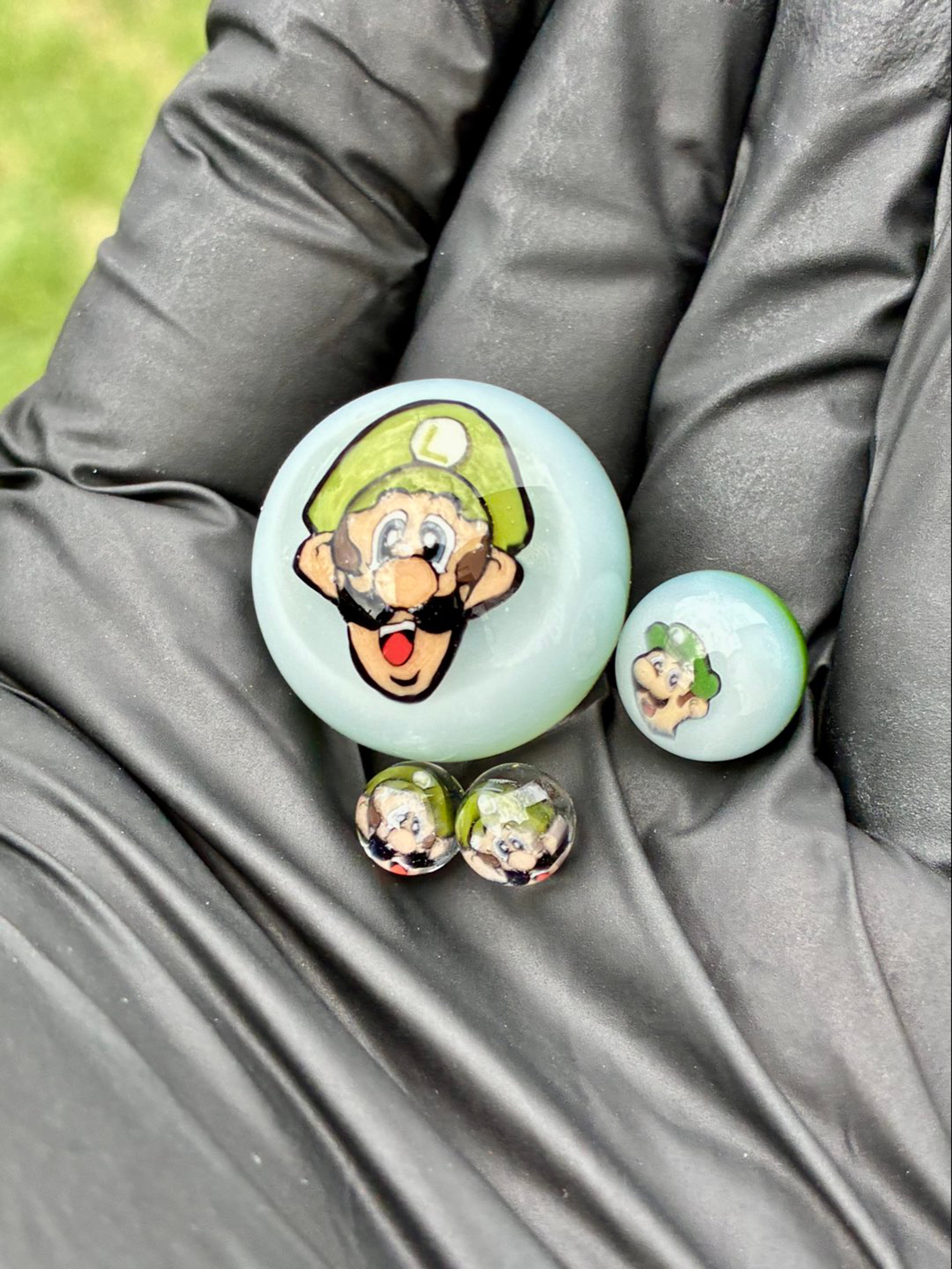 Preview pic of Super mario luigi pearl marble 4 piece slurper set