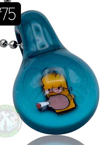 Preview pic of Keys Glass - Pendant #75 (Homer - The Simpsons)