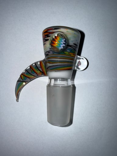Preview pic of 18mm 4-hole linework slide, with opal