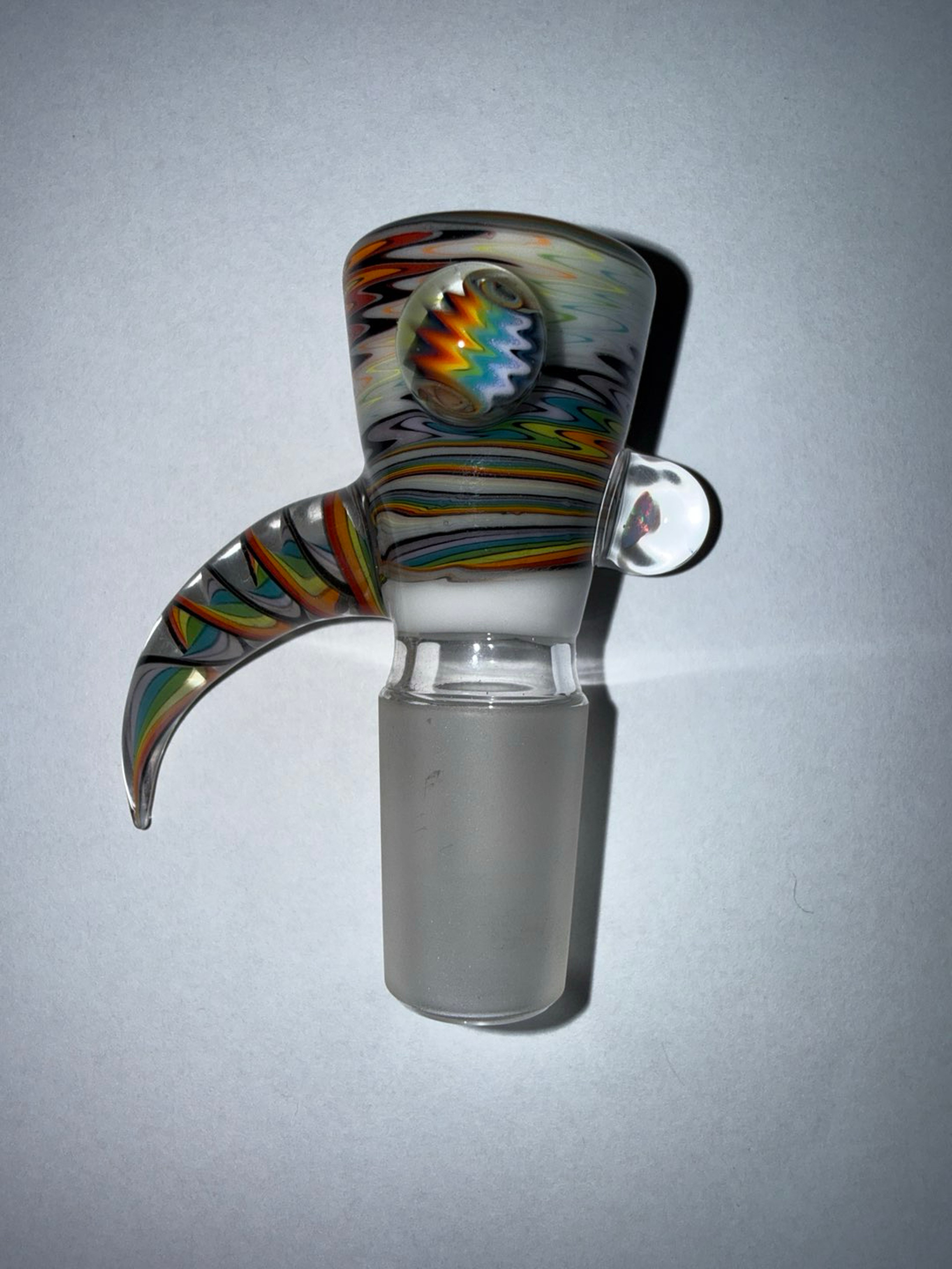 Preview pic of 18mm 4-hole linework slide, with opal