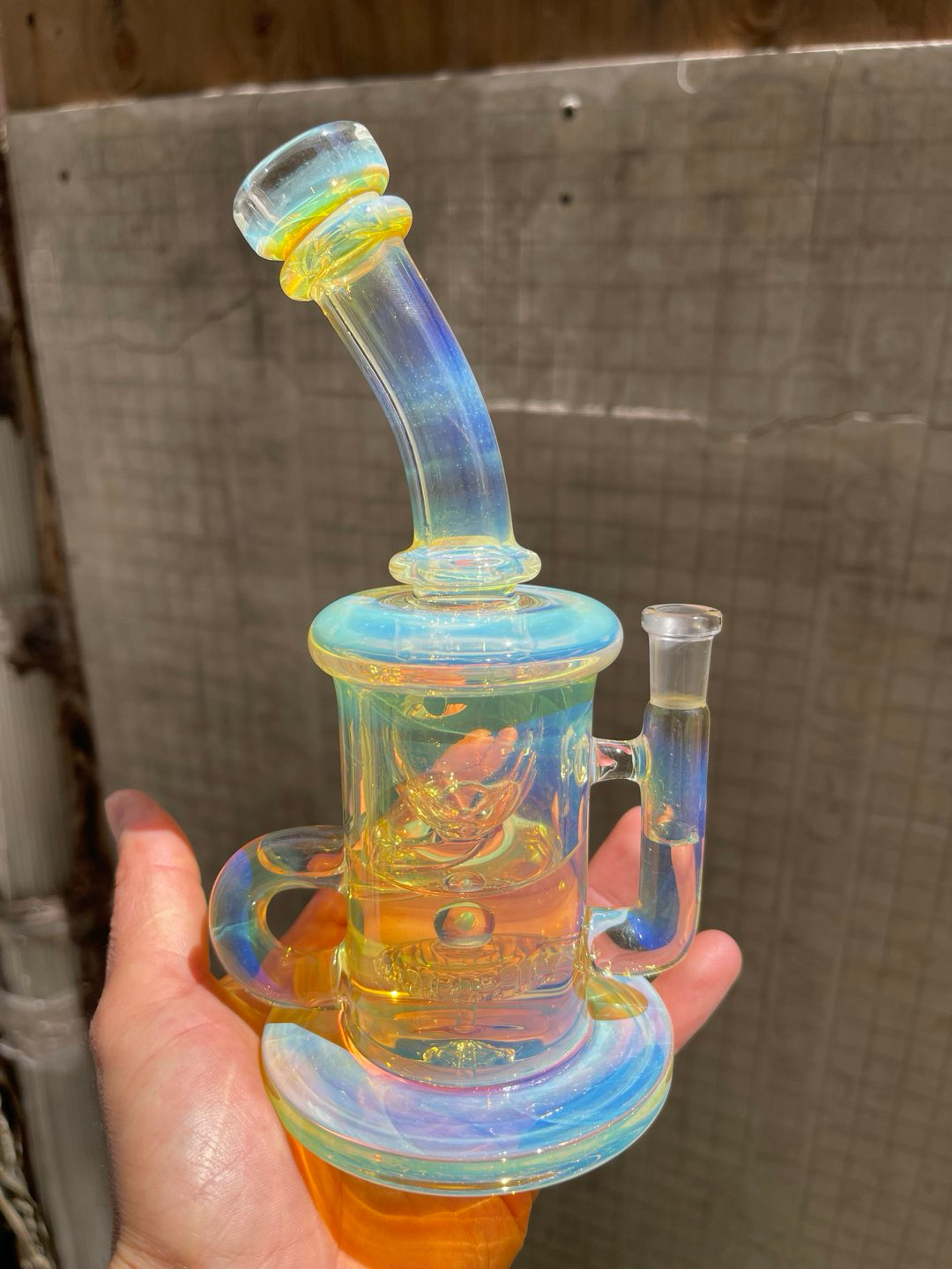 Preview pic of 7.5” tall, 10mm joint, silver fume