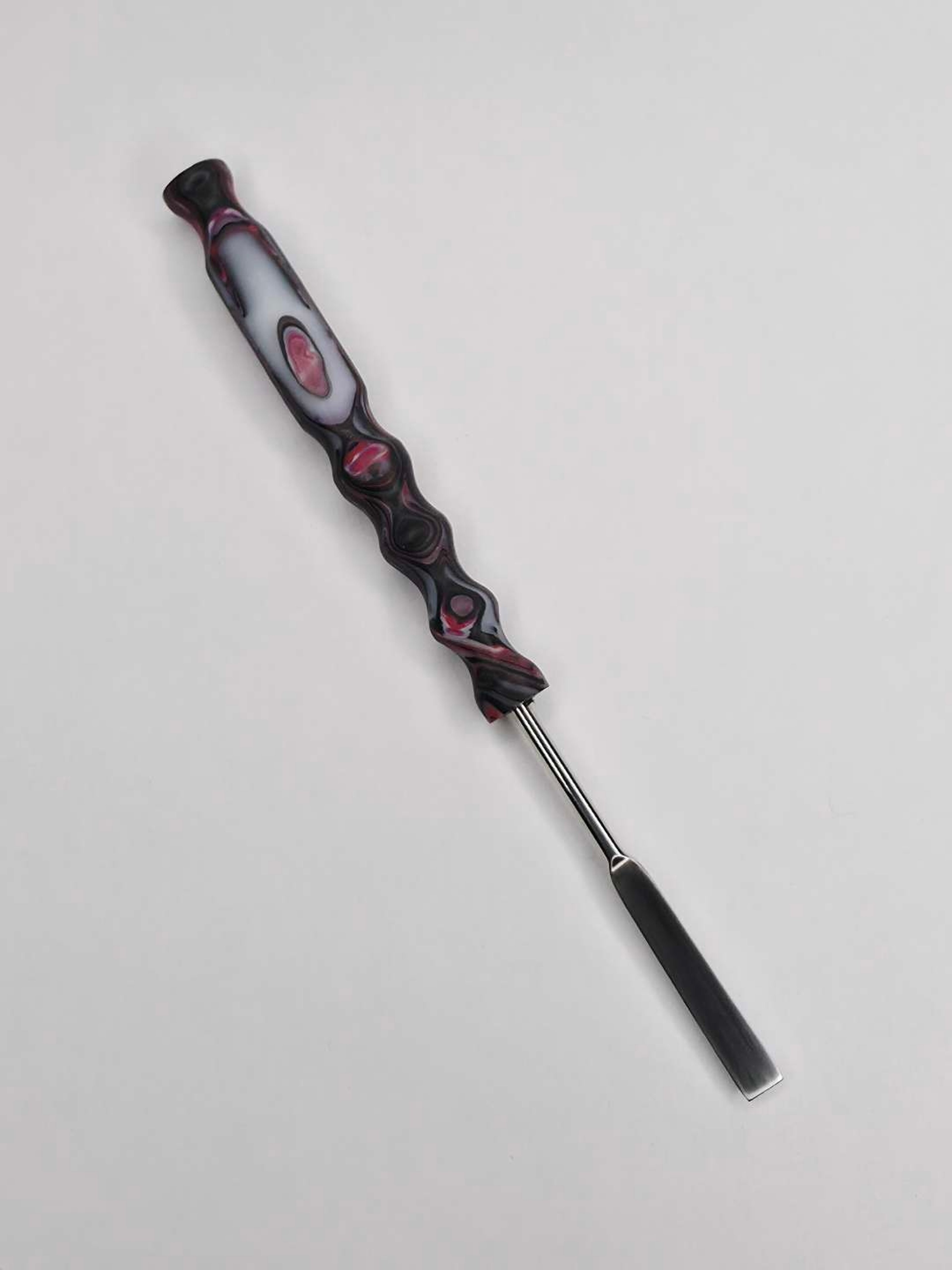 Preview pic of Shadow Forge – Custom Recycled HDPE Handle Stainless Steel Dab Tool - by The Mellow Box