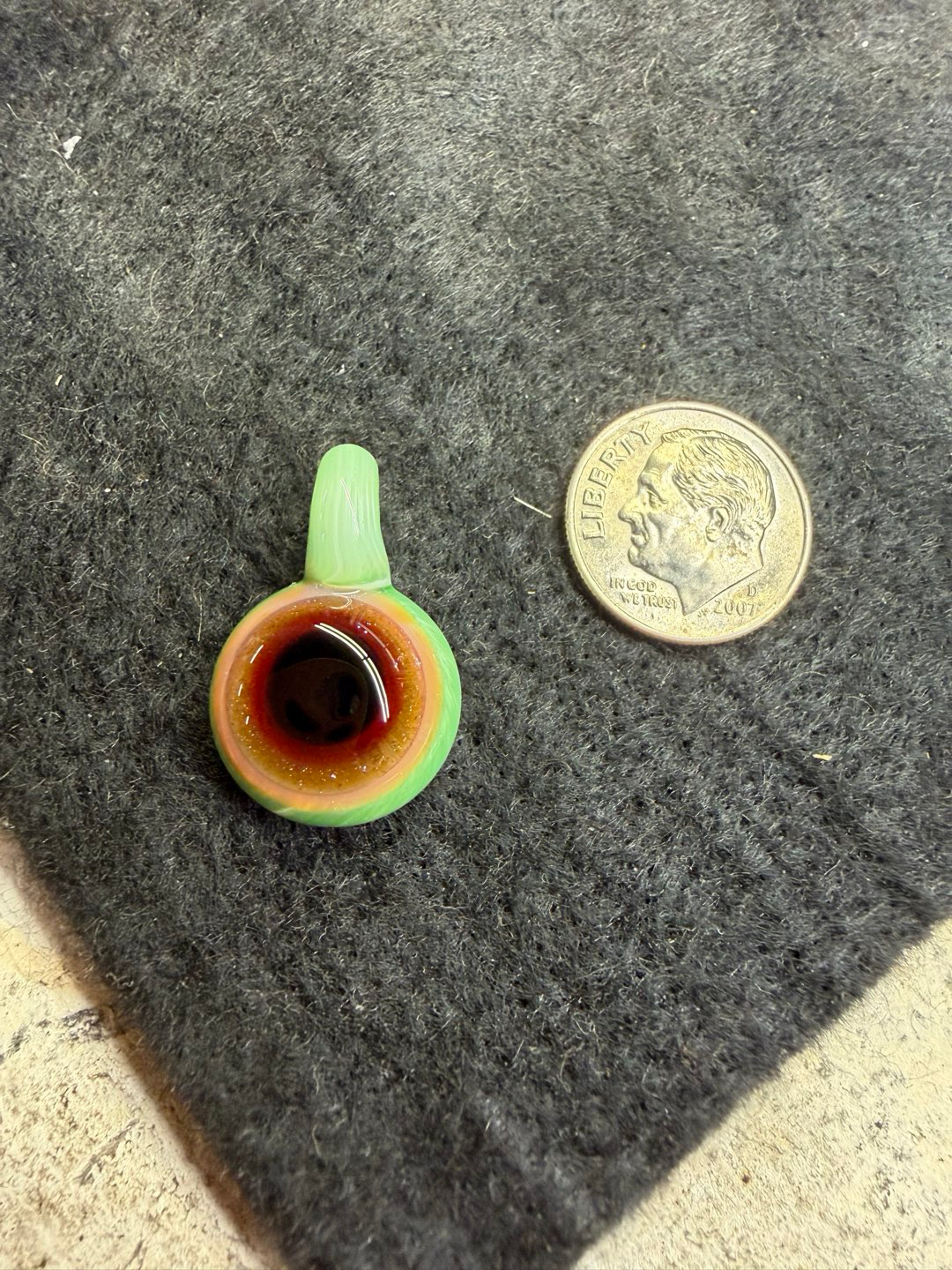 Mini red eyeball pendent image 0