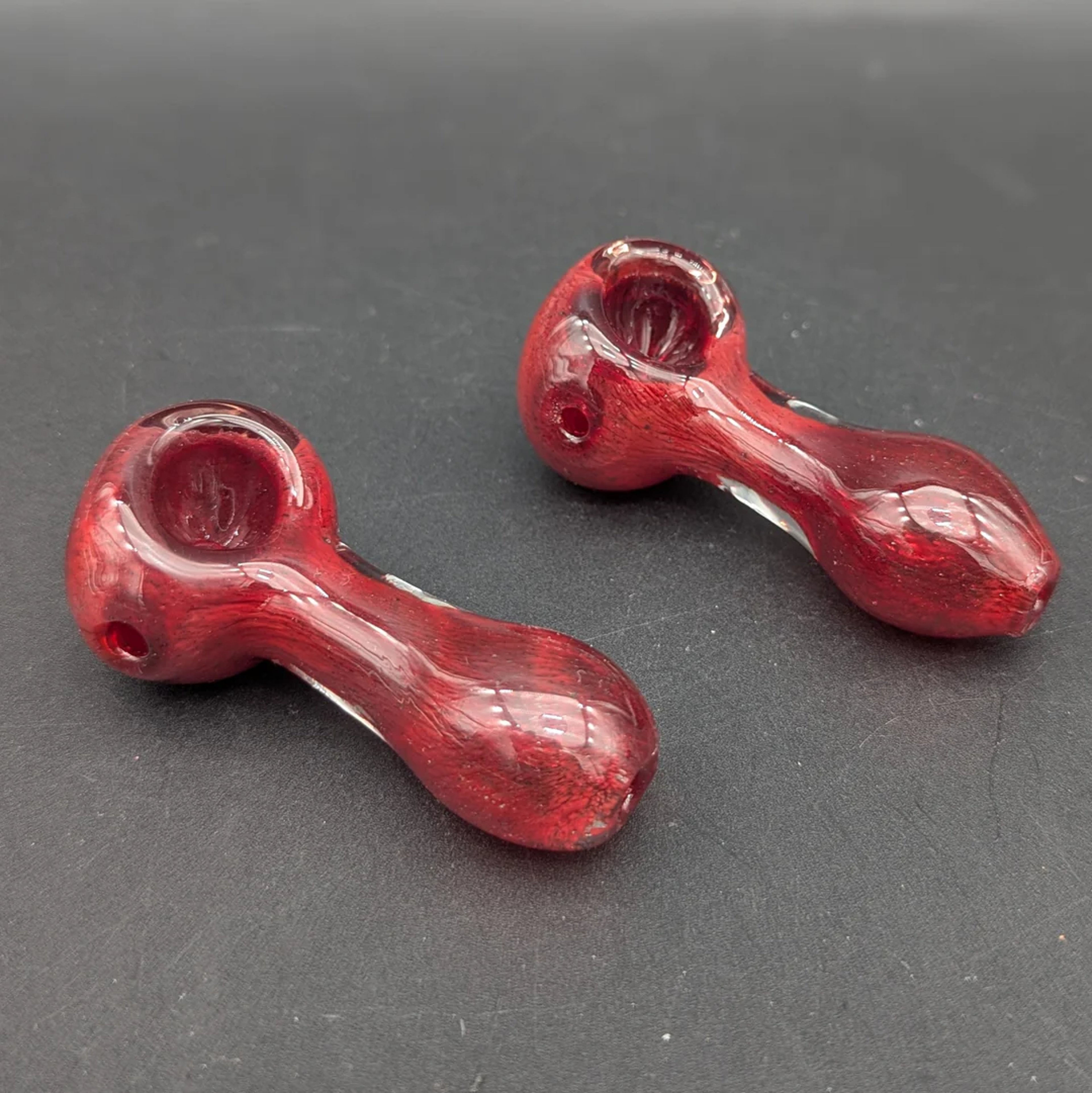 3" RED MINI HAND PIPE image 0
