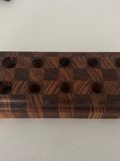 Preview pic of 10 Hole Wooden Slide Stand