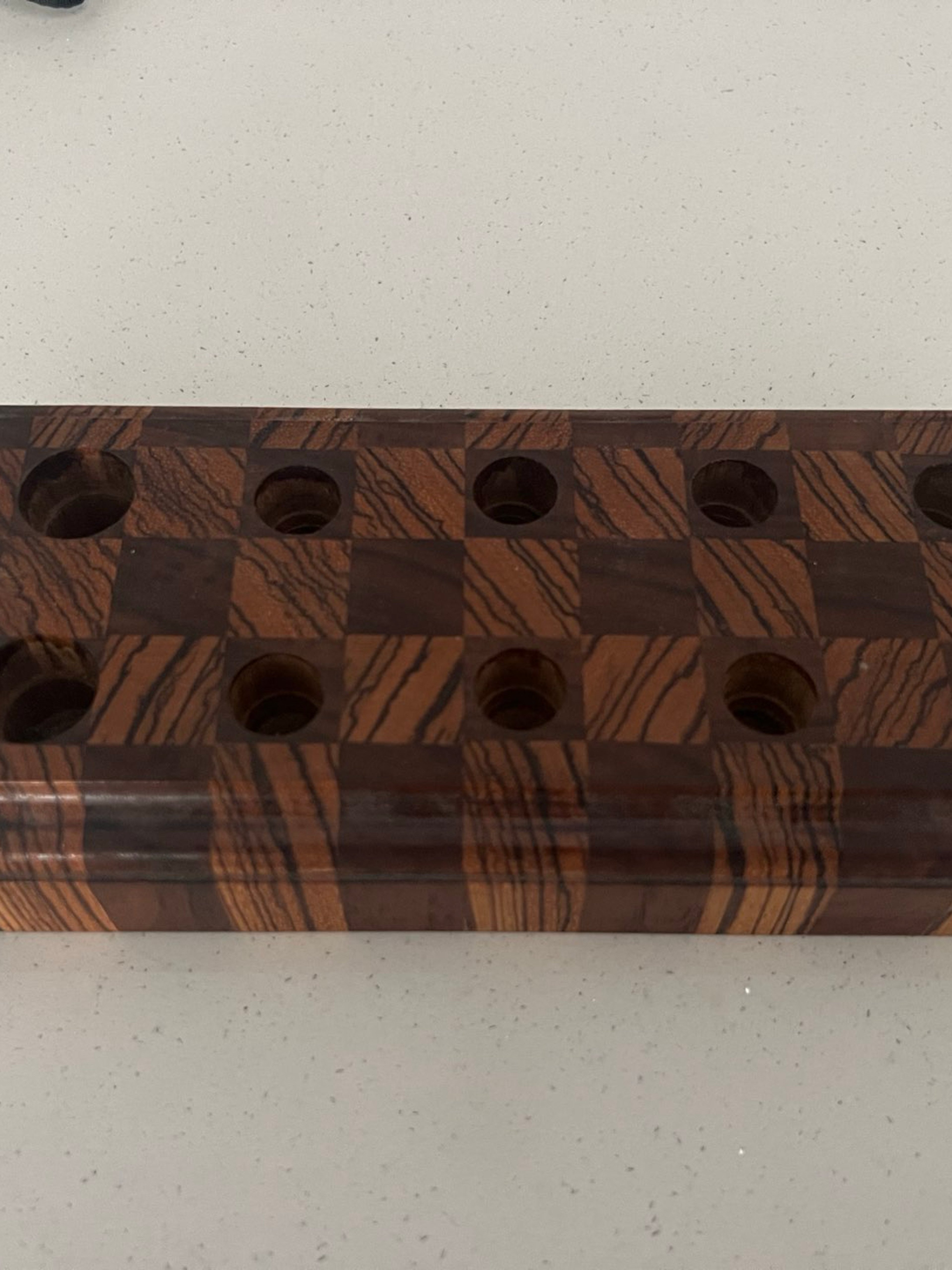10 Hole Wooden Slide Stand image 0