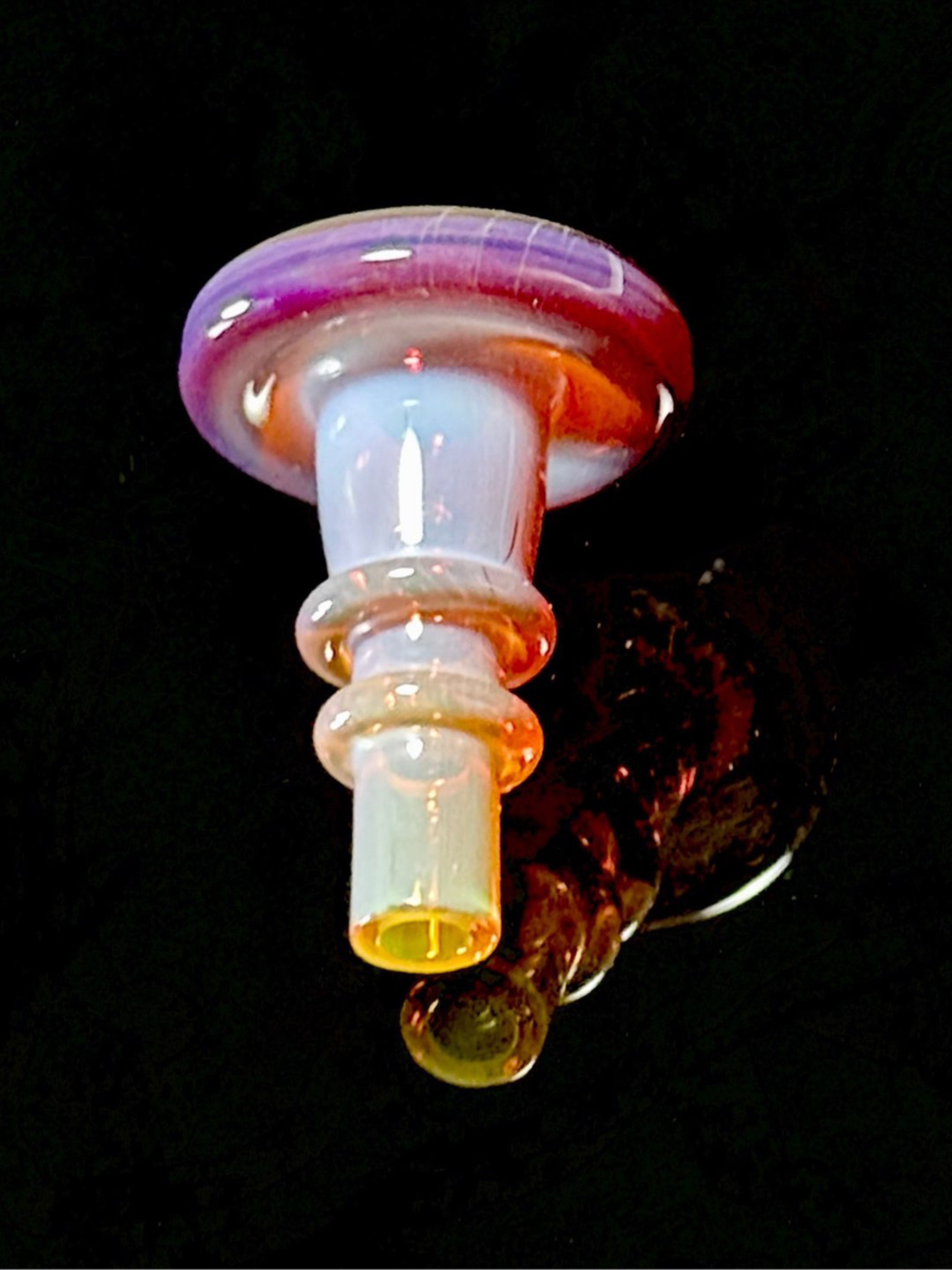 Preview pic of AJ Surf City Tubes Amber Purple Puffco Peak 3DXL Joystick Cap