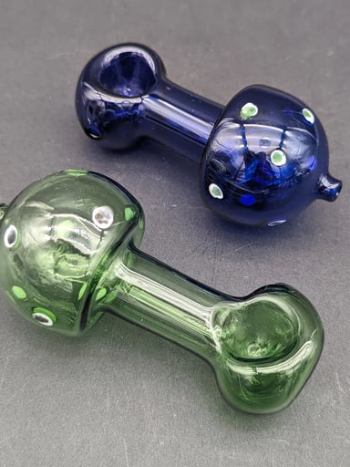 Preview pic of 3.5" MUSHROOM THIN GLASS HAND PIPE