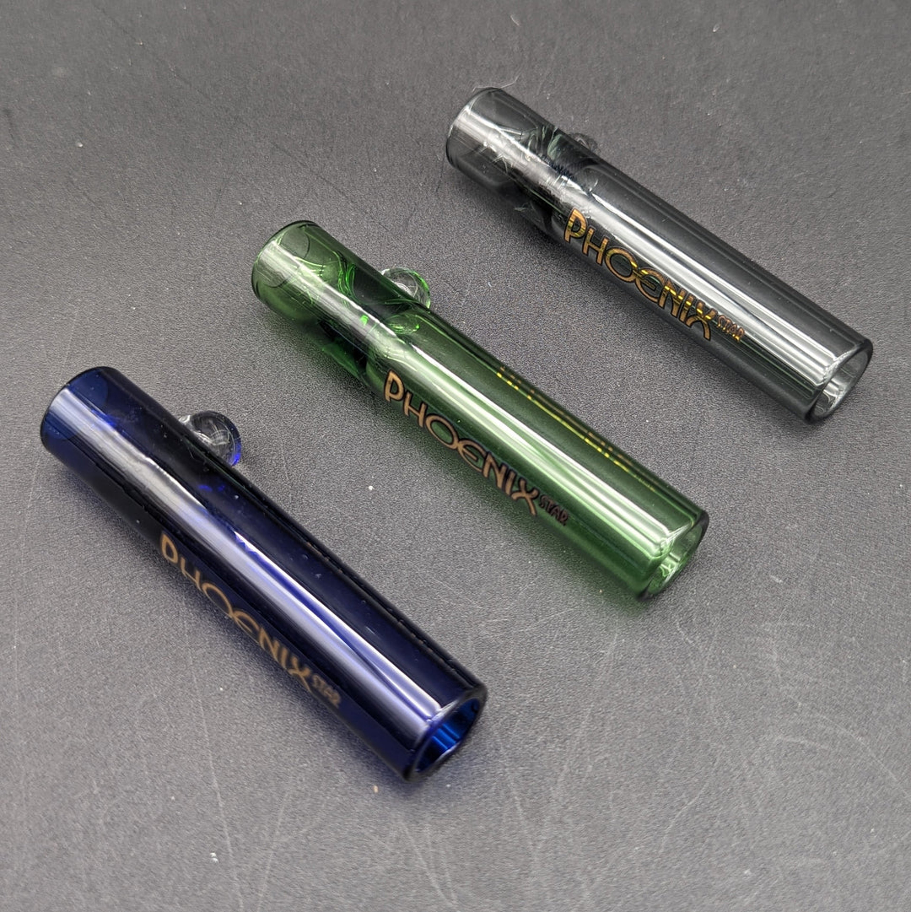 PHOENIX 3" FULL COLOR CHILLUM PIPE image 0