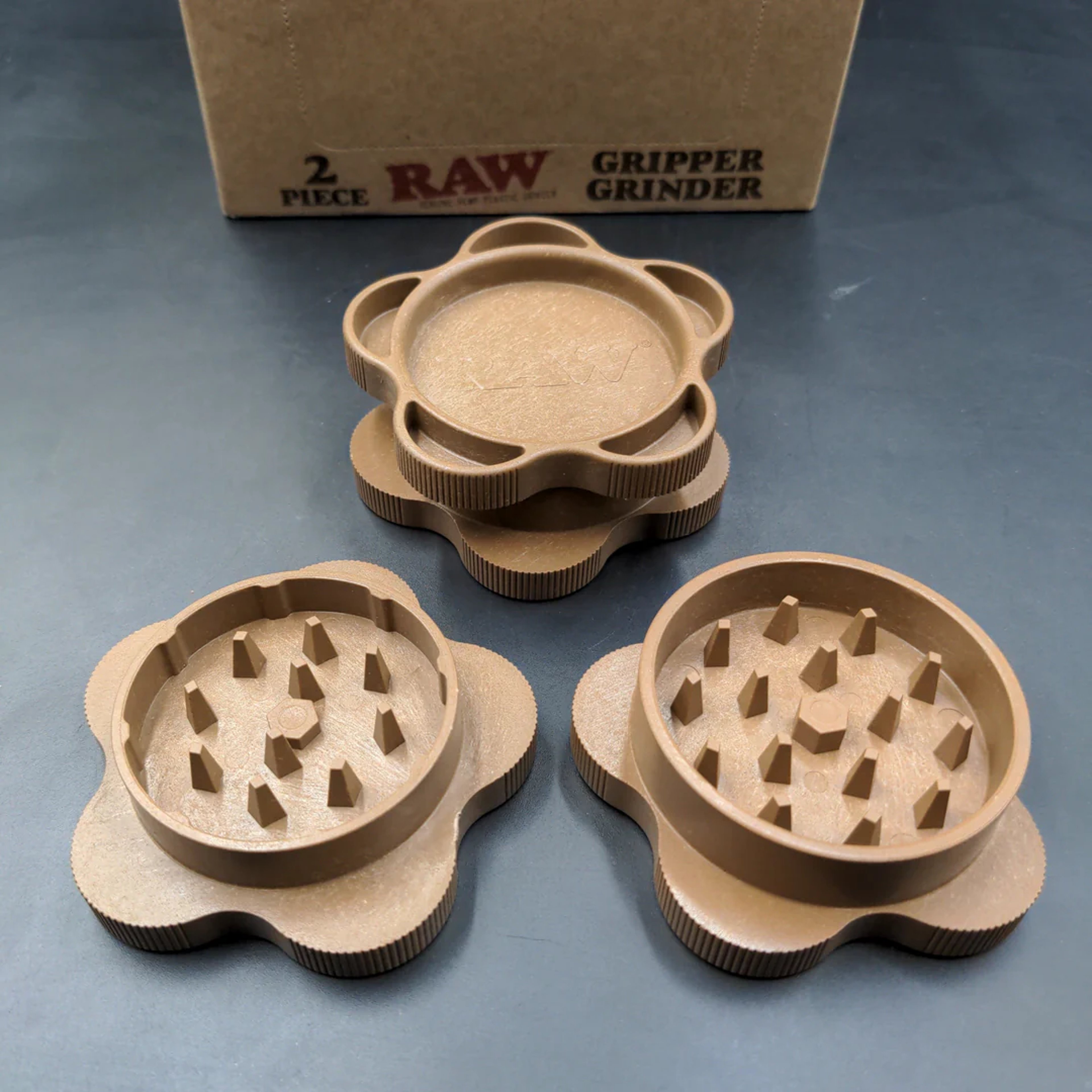 RAW GRIPPER GRINDER | 2PC | 2.5" | FINE GRIND V1 image 0