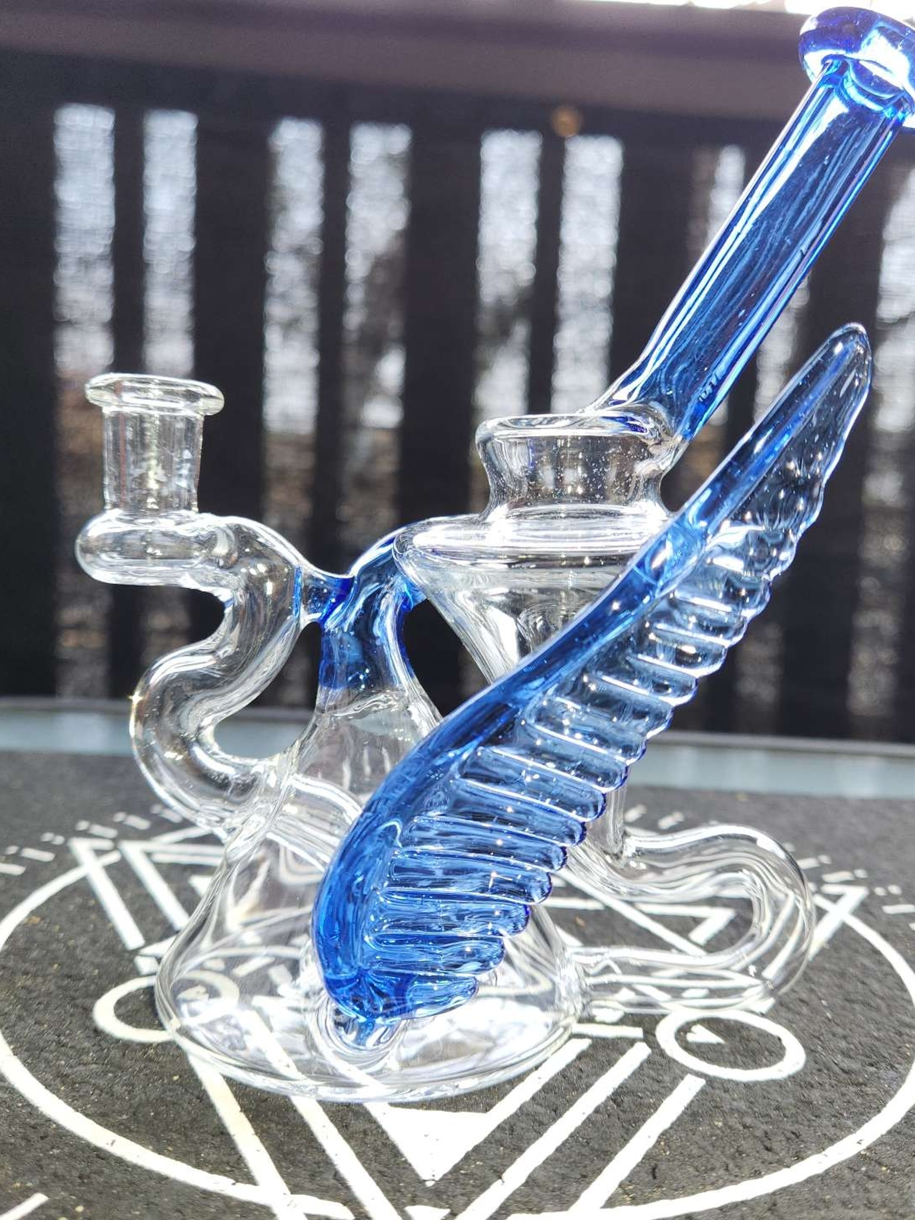 Preview pic of Mini Recycler with Wing by Dirge Glassworks
