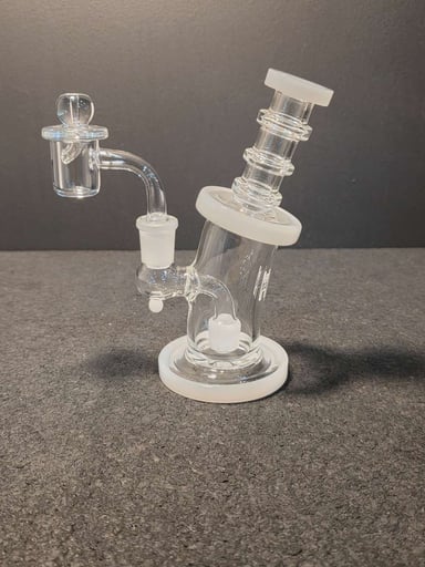 Preview pic of HQ Bent Neck Clear w/ White Accents