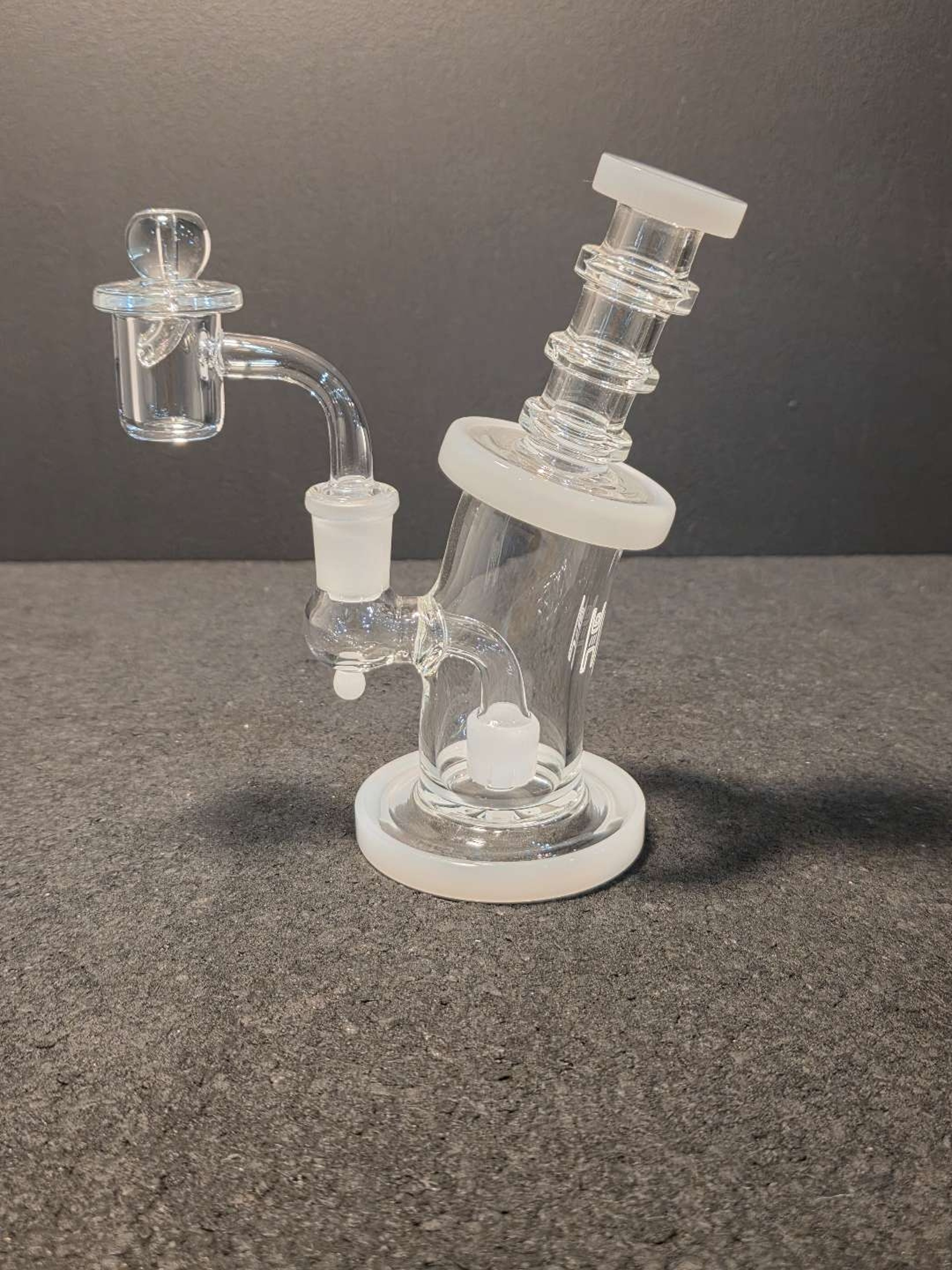 Preview pic of HQ Bent Neck Clear w/ White Accents