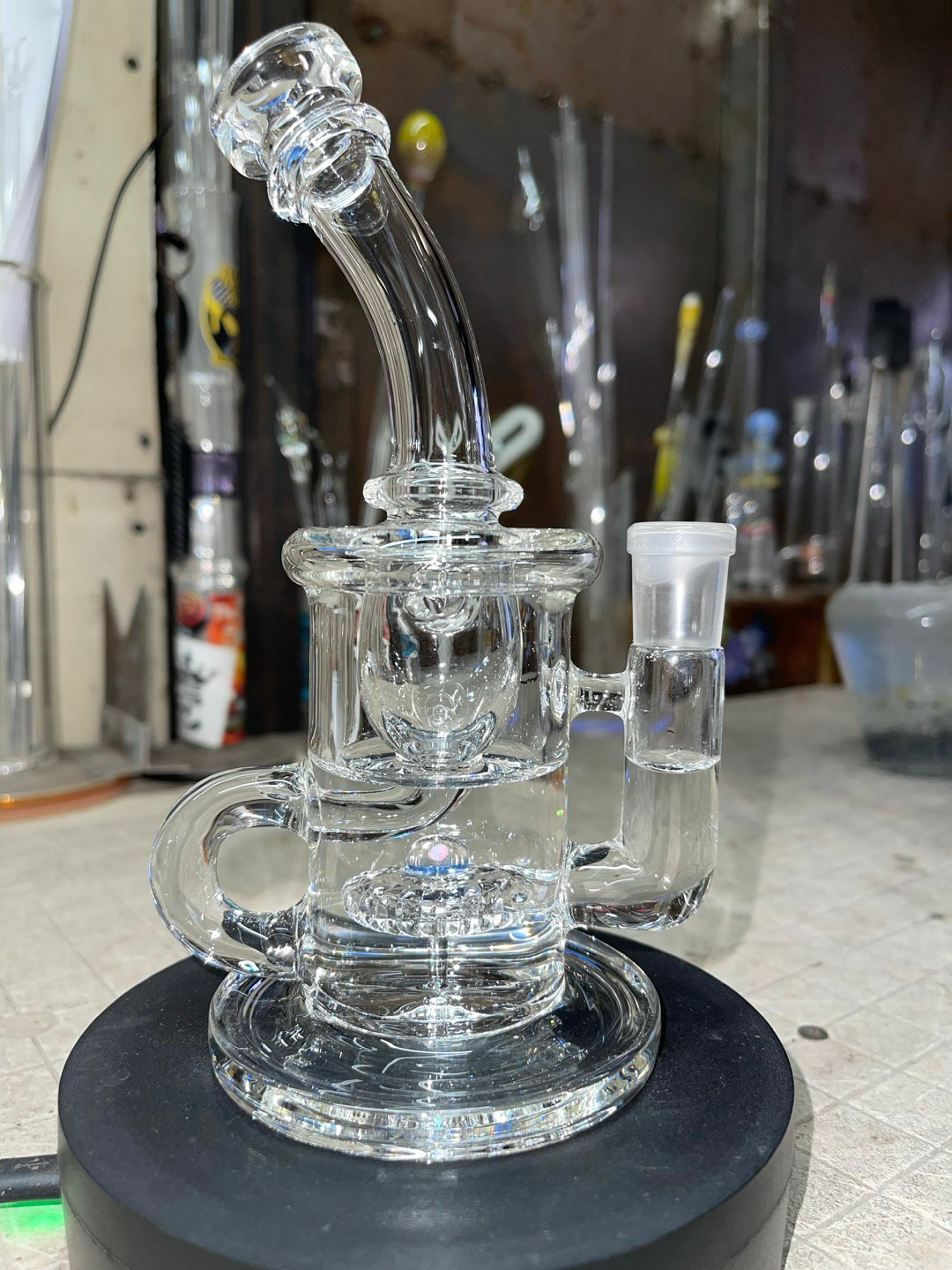Preview pic of 7.75” tall, 14mm joint (slurper set and banger not included)