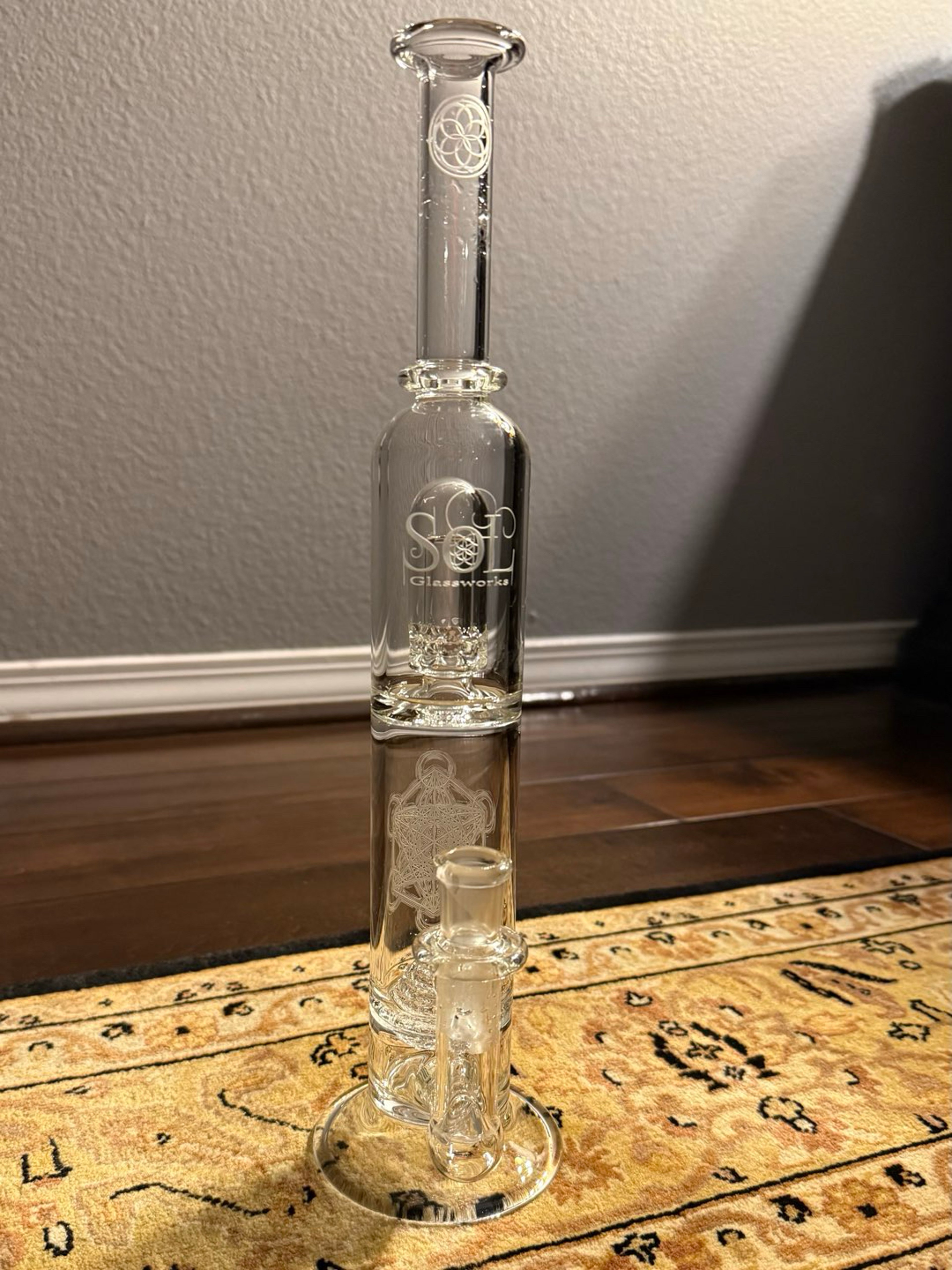 Preview pic of SOL Glassworks 9mm Inline Perc + Honeycomb