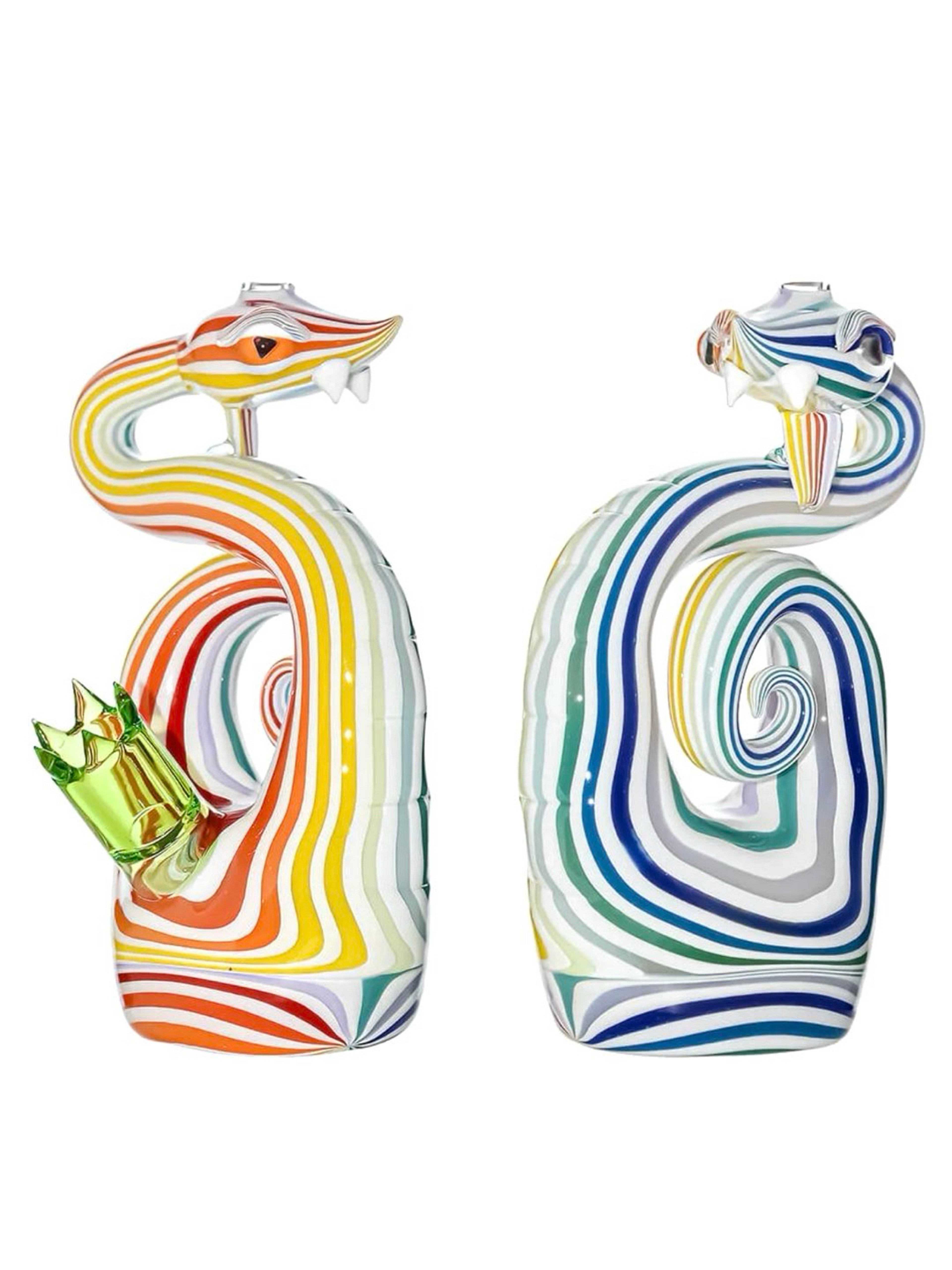 Heady Wigwag Snake Dab Rig W / Opal Eyes image 0