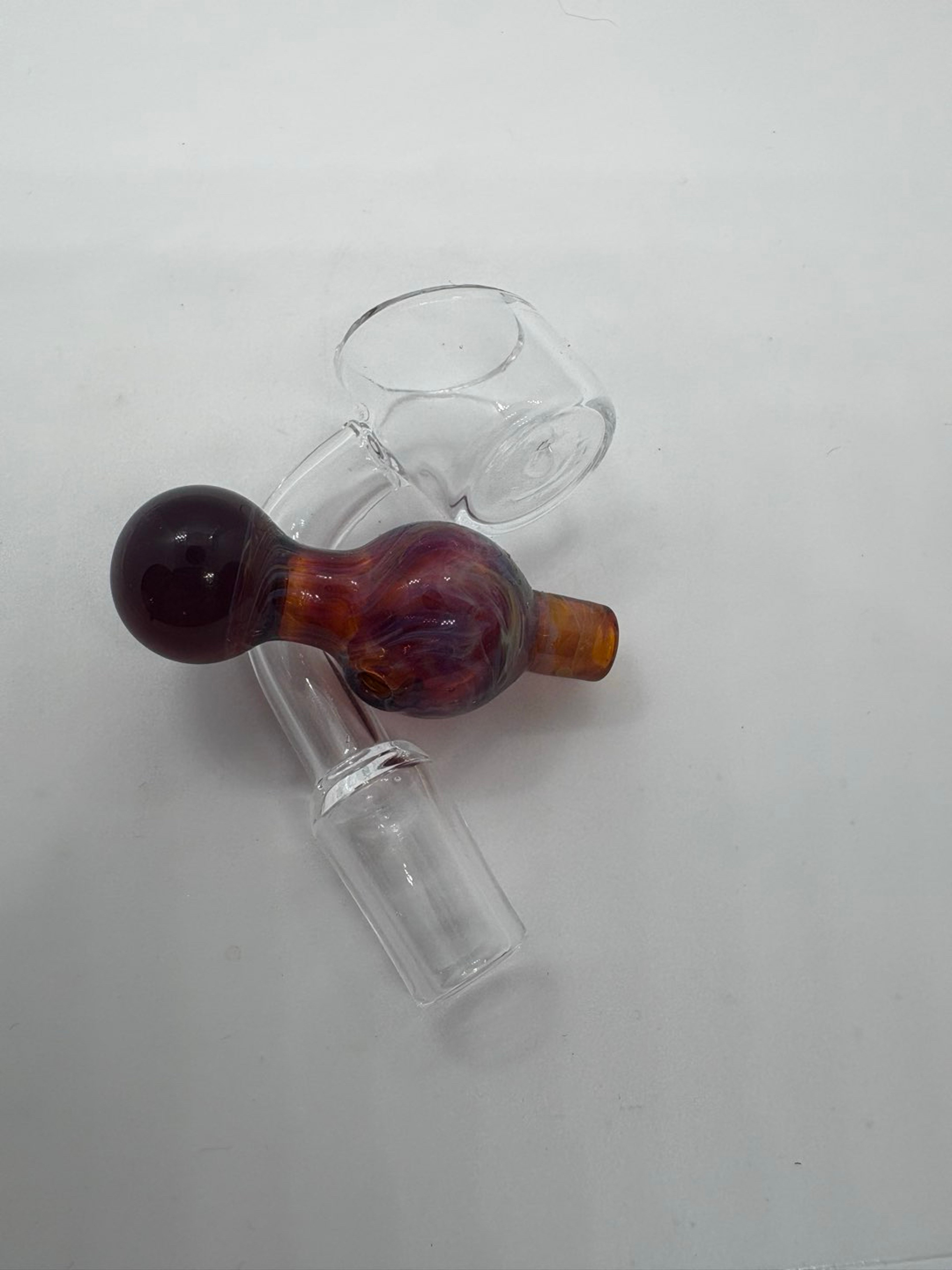 Red Handblown Bubble Cap image 0