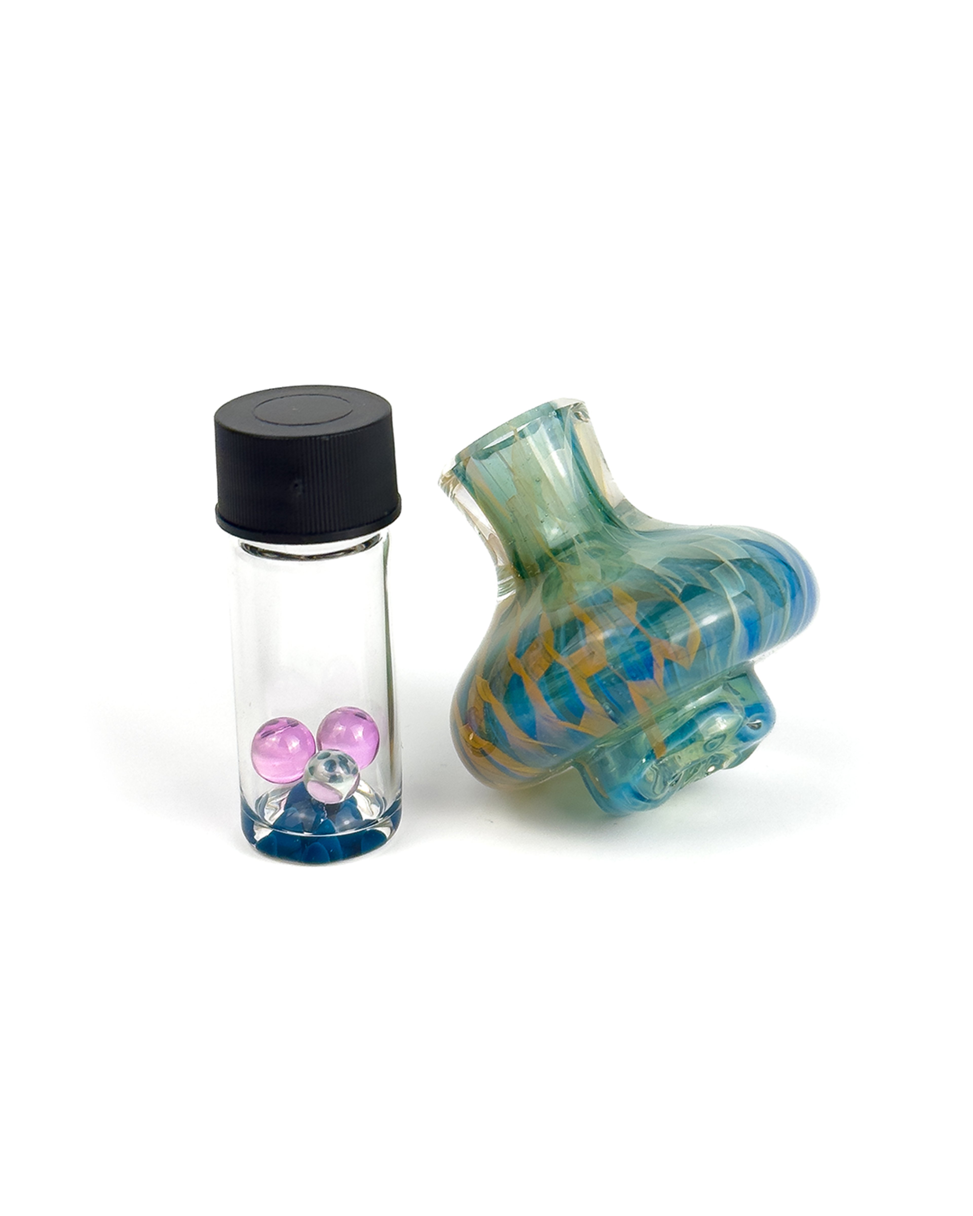 Preview pic of Teurfs blue stardust honeycomb spinner cap