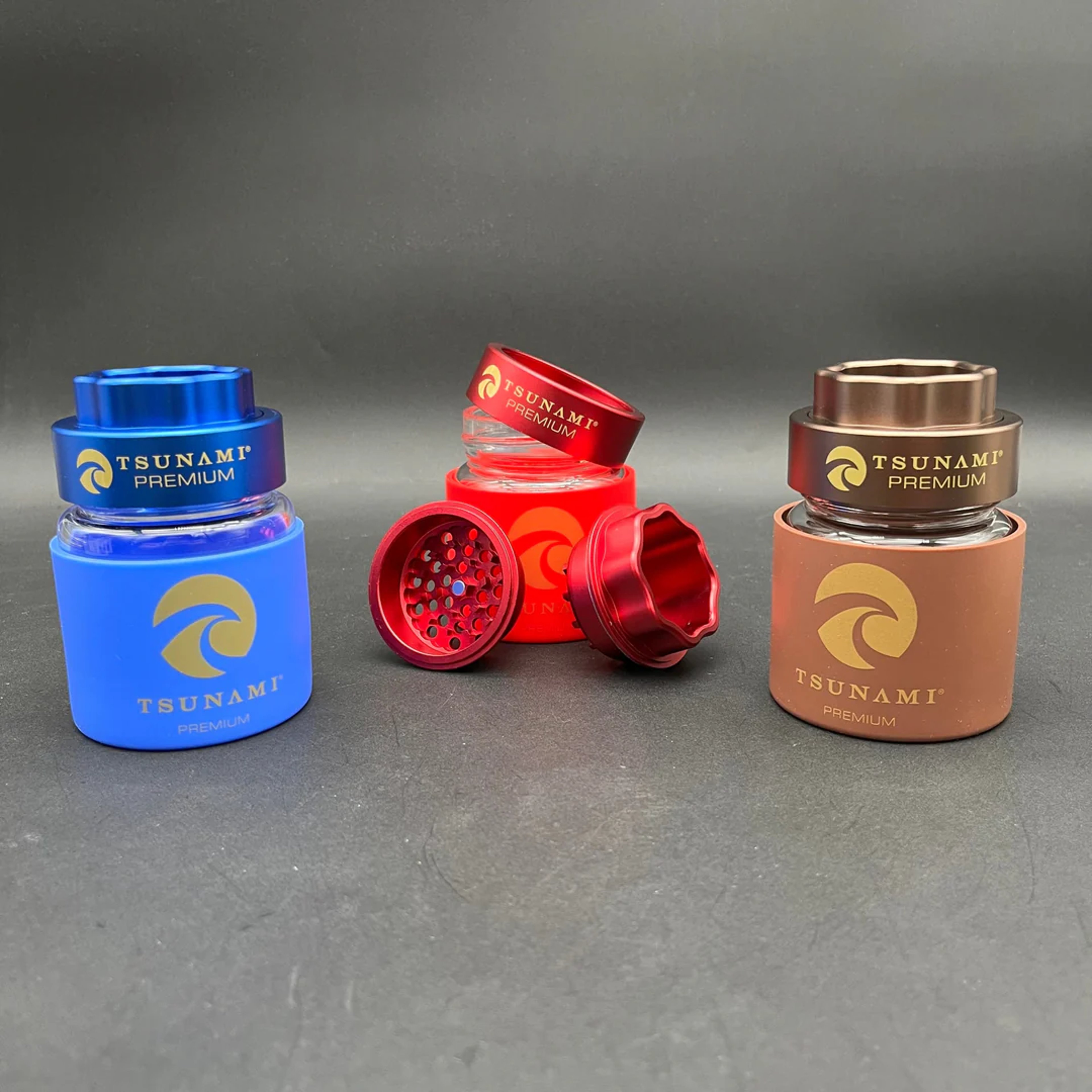 TSUNAMI DRY HERB GRINDER + JAR image 0