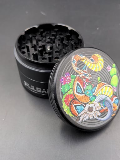 Preview pic of PULSAR PSYCHEDELIC SNAKE METAL GRINDER | 2.5"