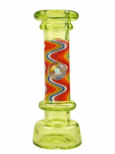Preview pic of Lime Green Wig Wag Dry Top Attachment for Puffco Peak