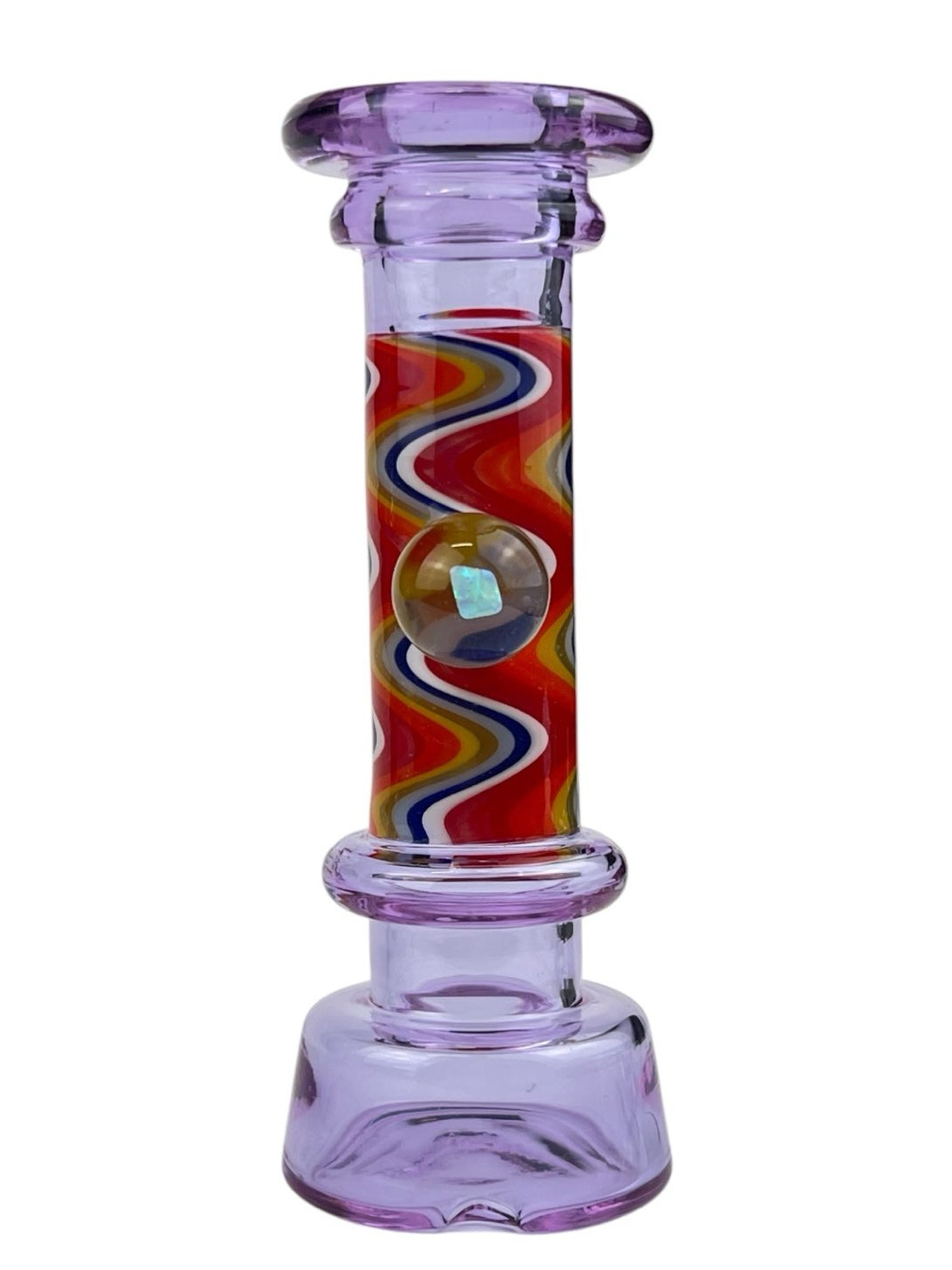 Purple CFL Wig Wag Dry Top Attachment for Puffco Peak image 0