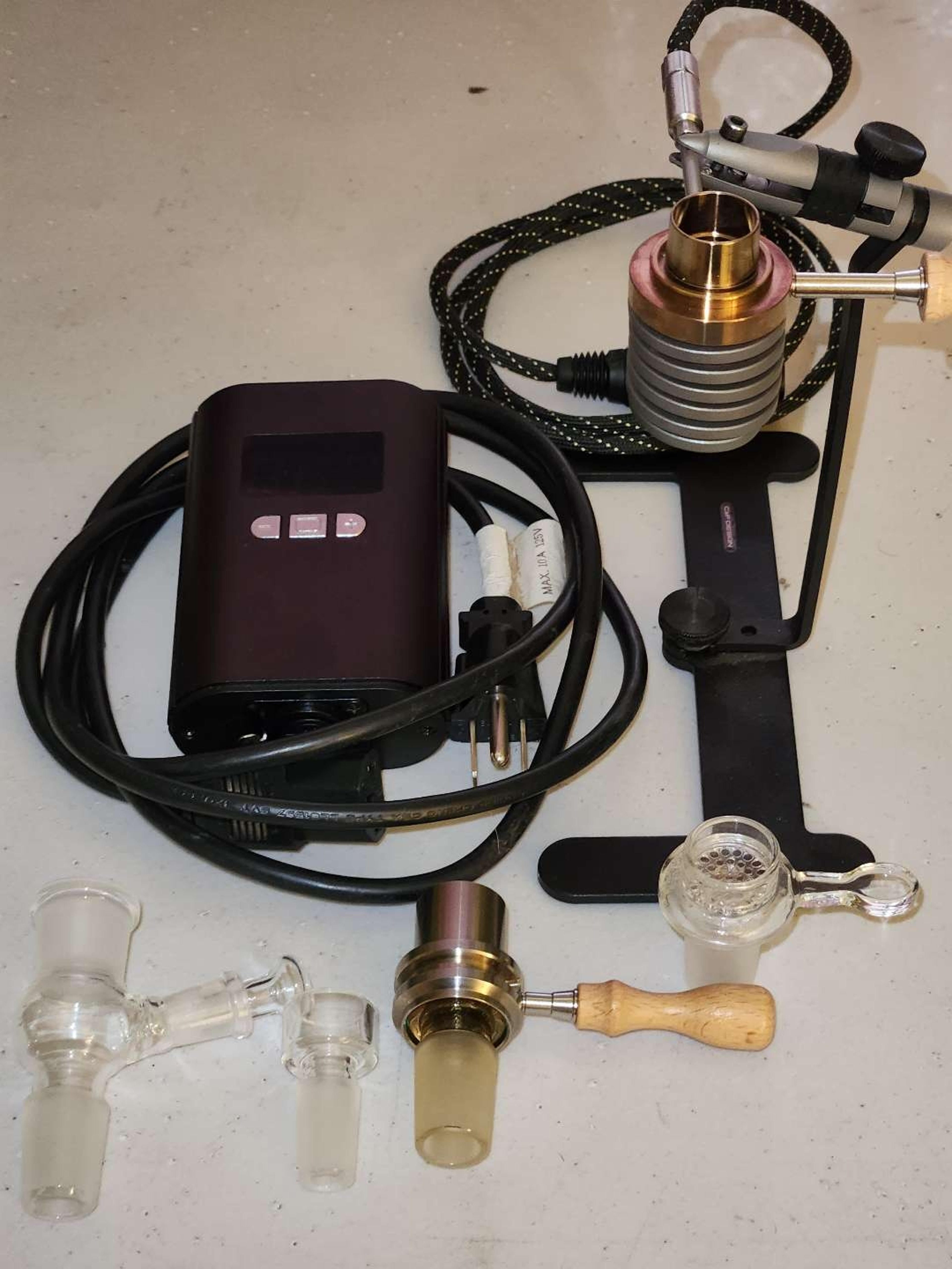 Preview pic of WOHW Ball vape setup