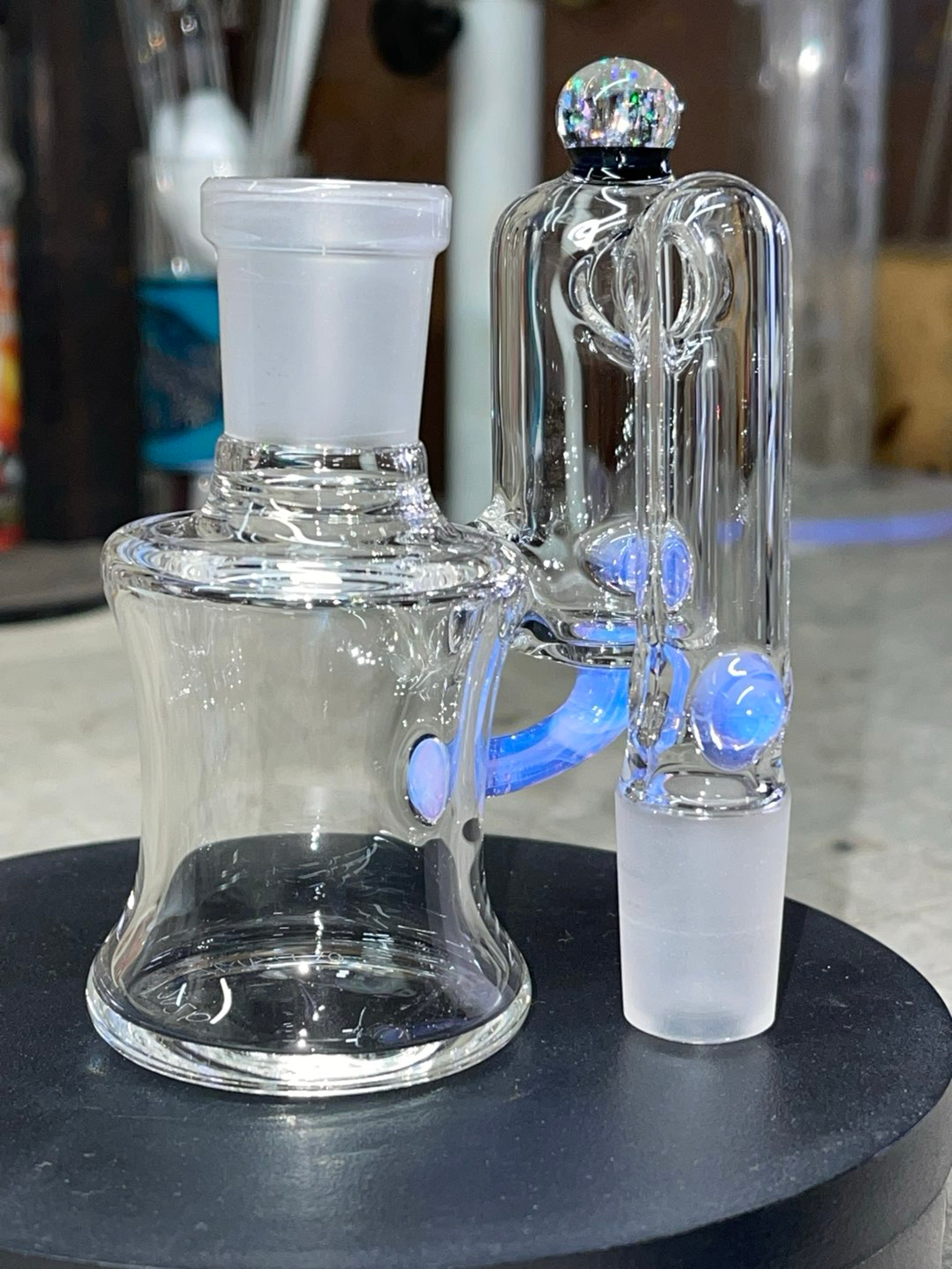 Preview pic of 18-18 90 degrees, lucid color accents, crushed opal marble