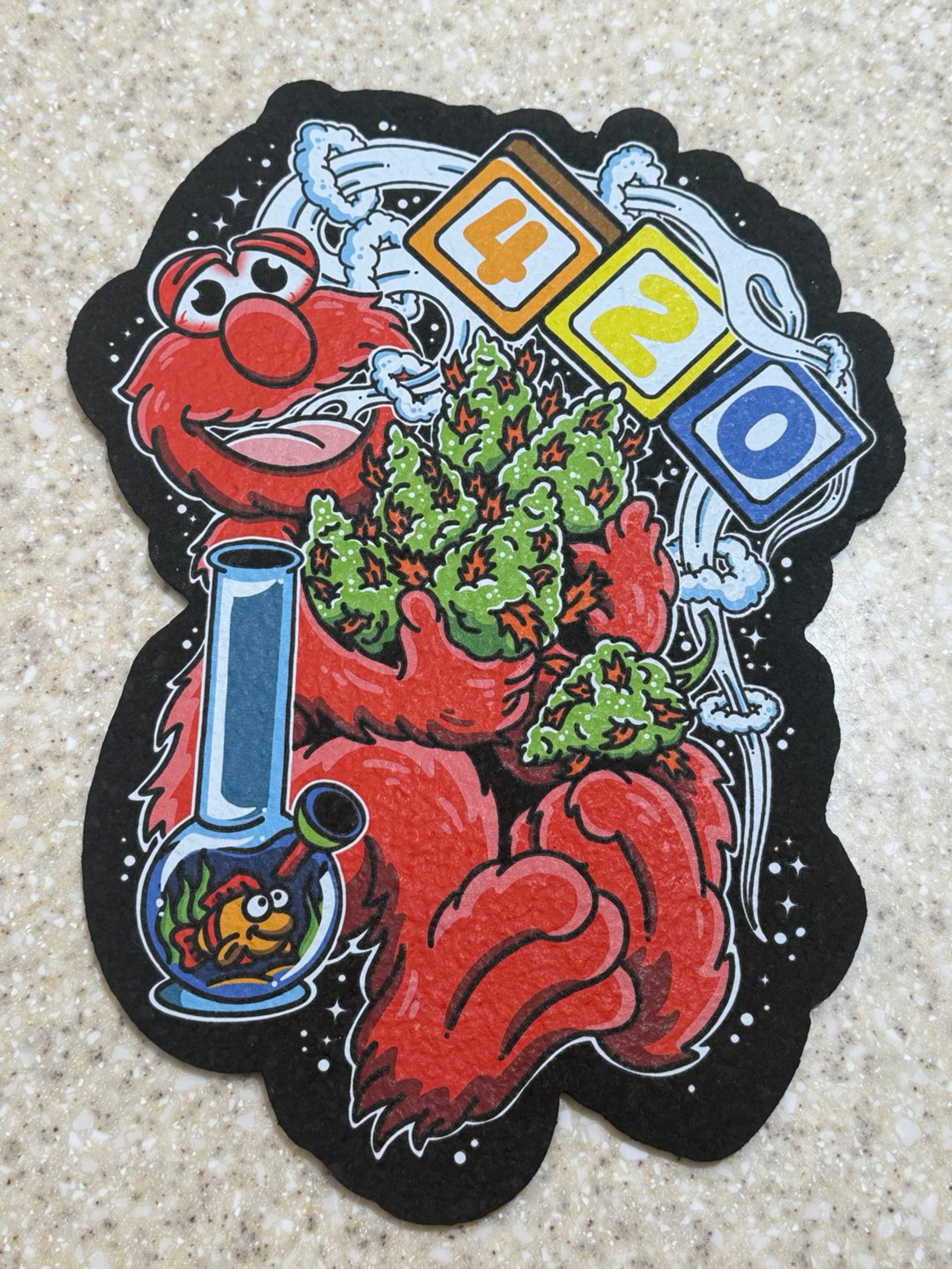 420 Elmo Moodmat: Dark Mountain Cult Collab image 0