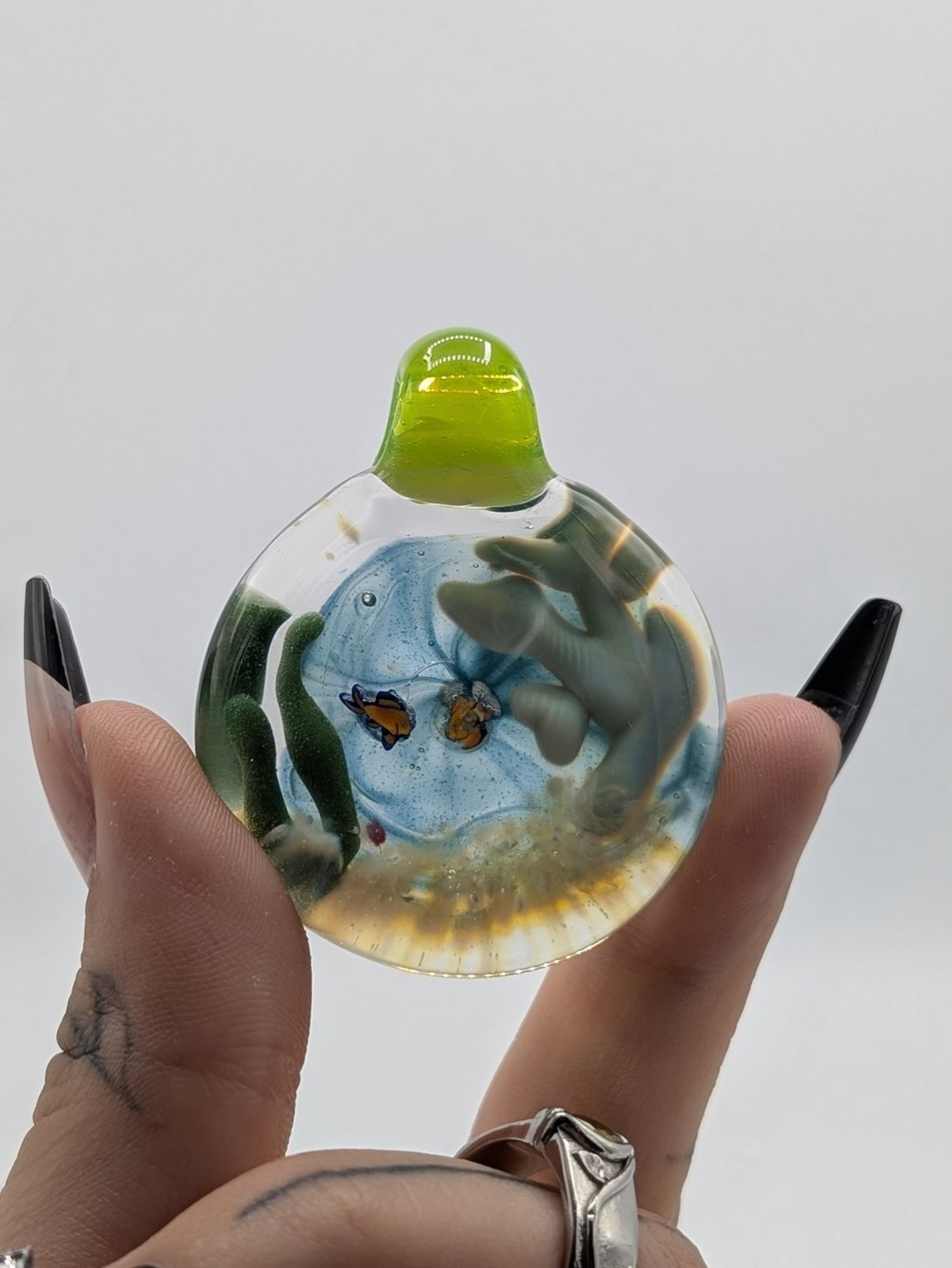 Preview pic of Popeye Glass Aquarium Pendant