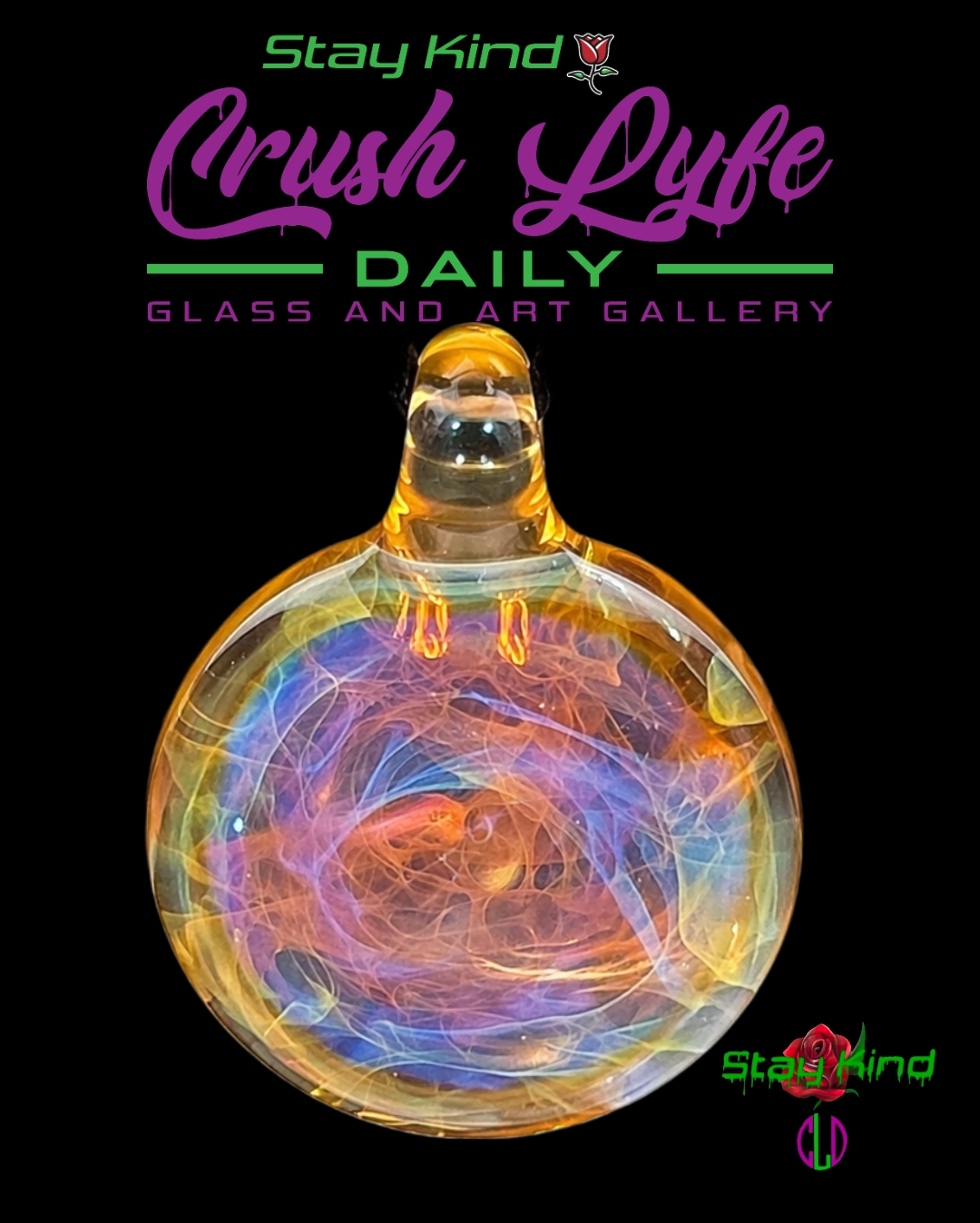 Beer Glass Chaos Medalion Pendant image 0