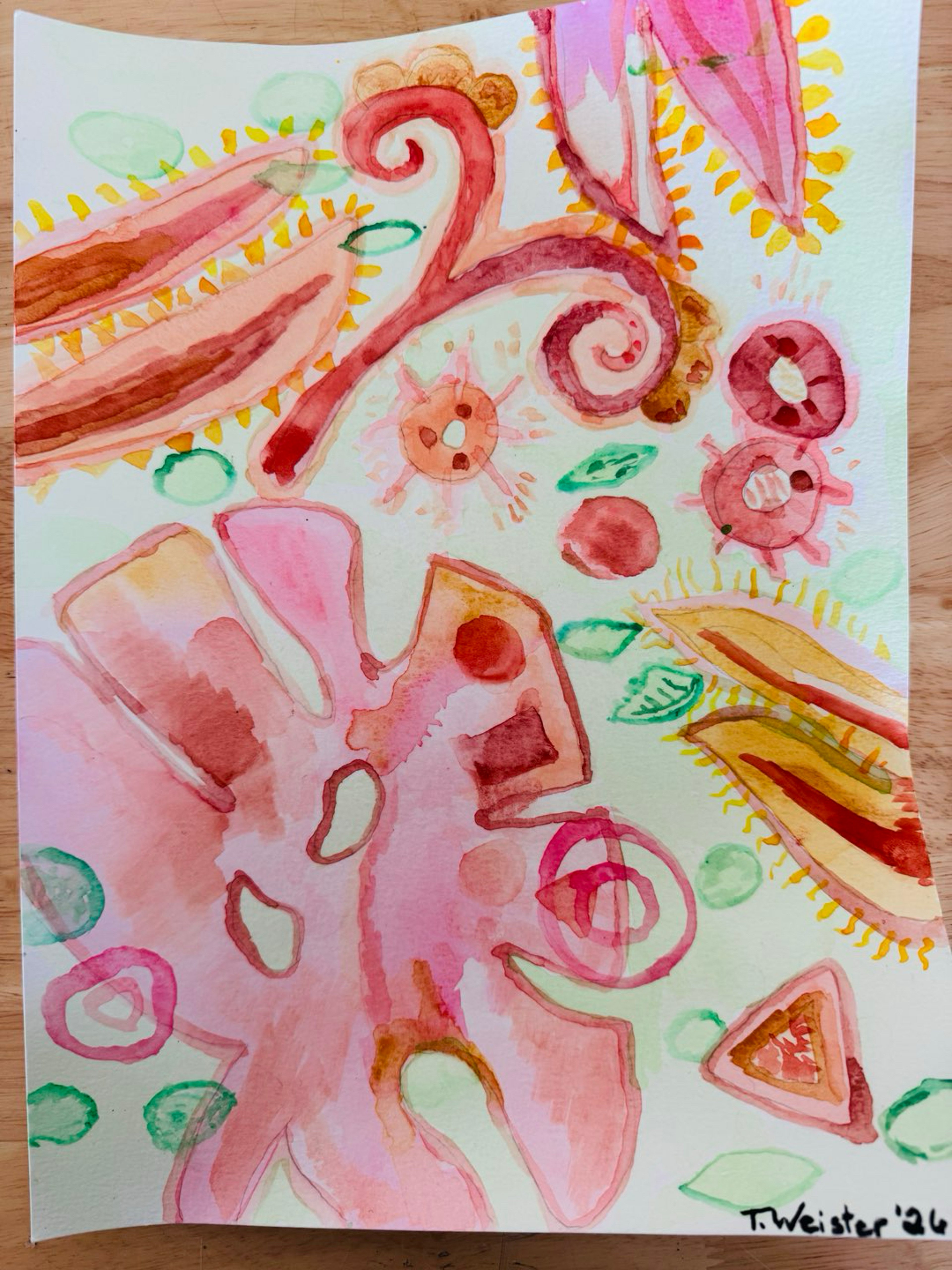 Preview pic of Botanical Watercolor #1 Original Artwork