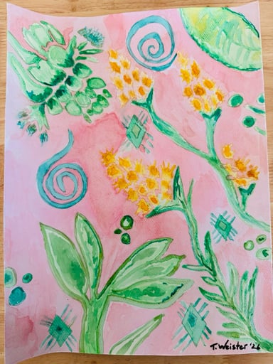 Preview pic of Botanical Watercolor #2 Original Artwork